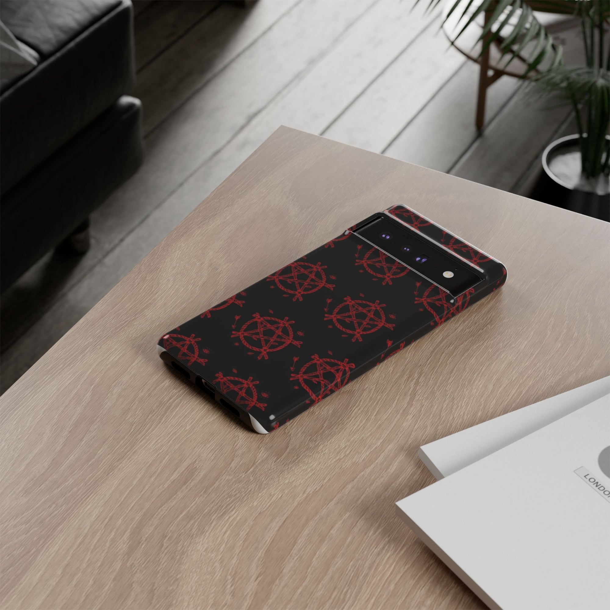 Anarchist iPhone Case, Tough Phone Cover, Punk Style Accessory, Unique Gift for Rebels, Goth Aesthetic Phone Case