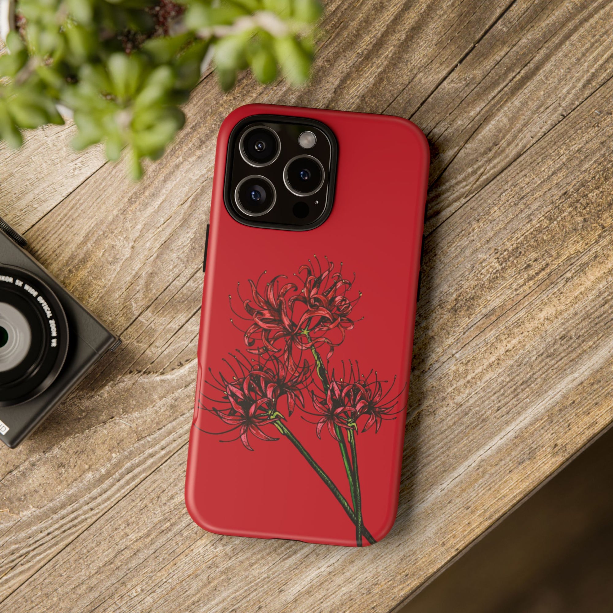 Floral Phone Case, Cute Durable Case for Plants Lovers, Stylish Tech Accessories, Gift for Her, Autumn Decor