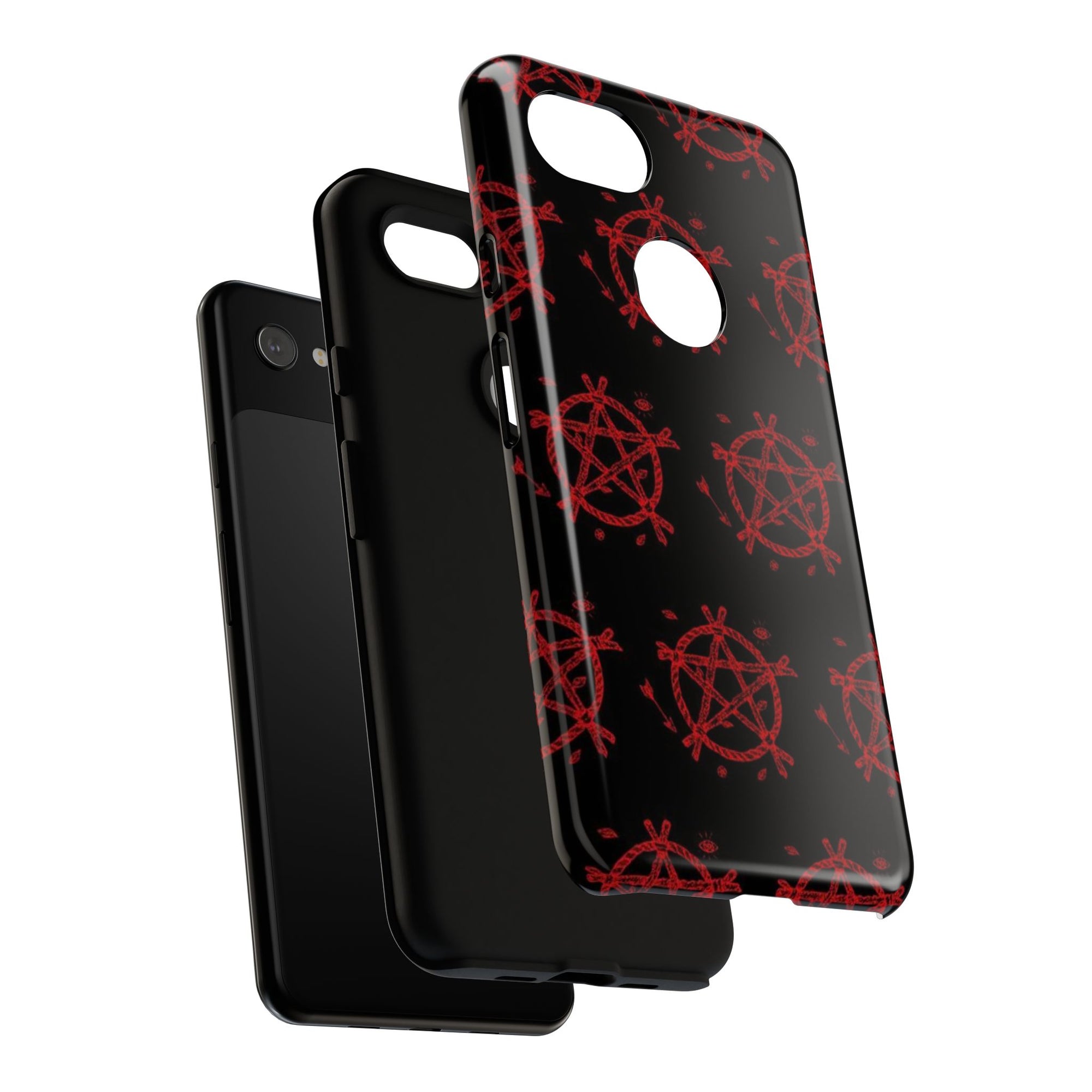 Anarchist iPhone Case, Tough Phone Cover, Punk Style Accessory, Unique Gift for Rebels, Goth Aesthetic Phone Case