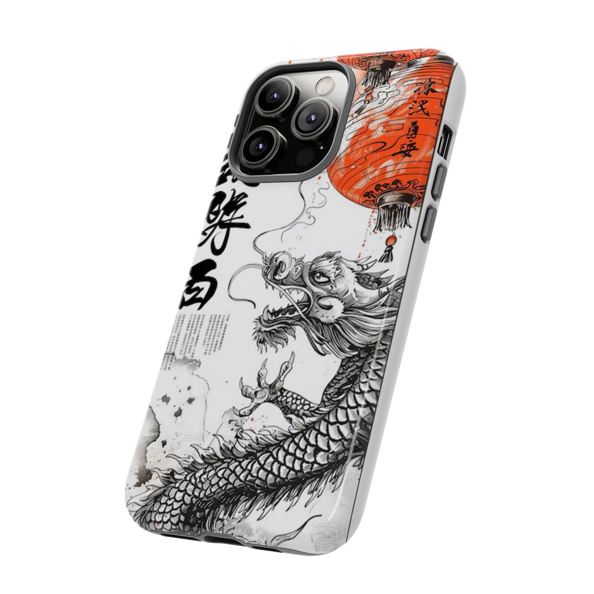 Dragon Design Phone Case, Tough Cases with Chinese Art for Unique Style, Gift for Art Lovers, Phone Protection, Trendy Accessories