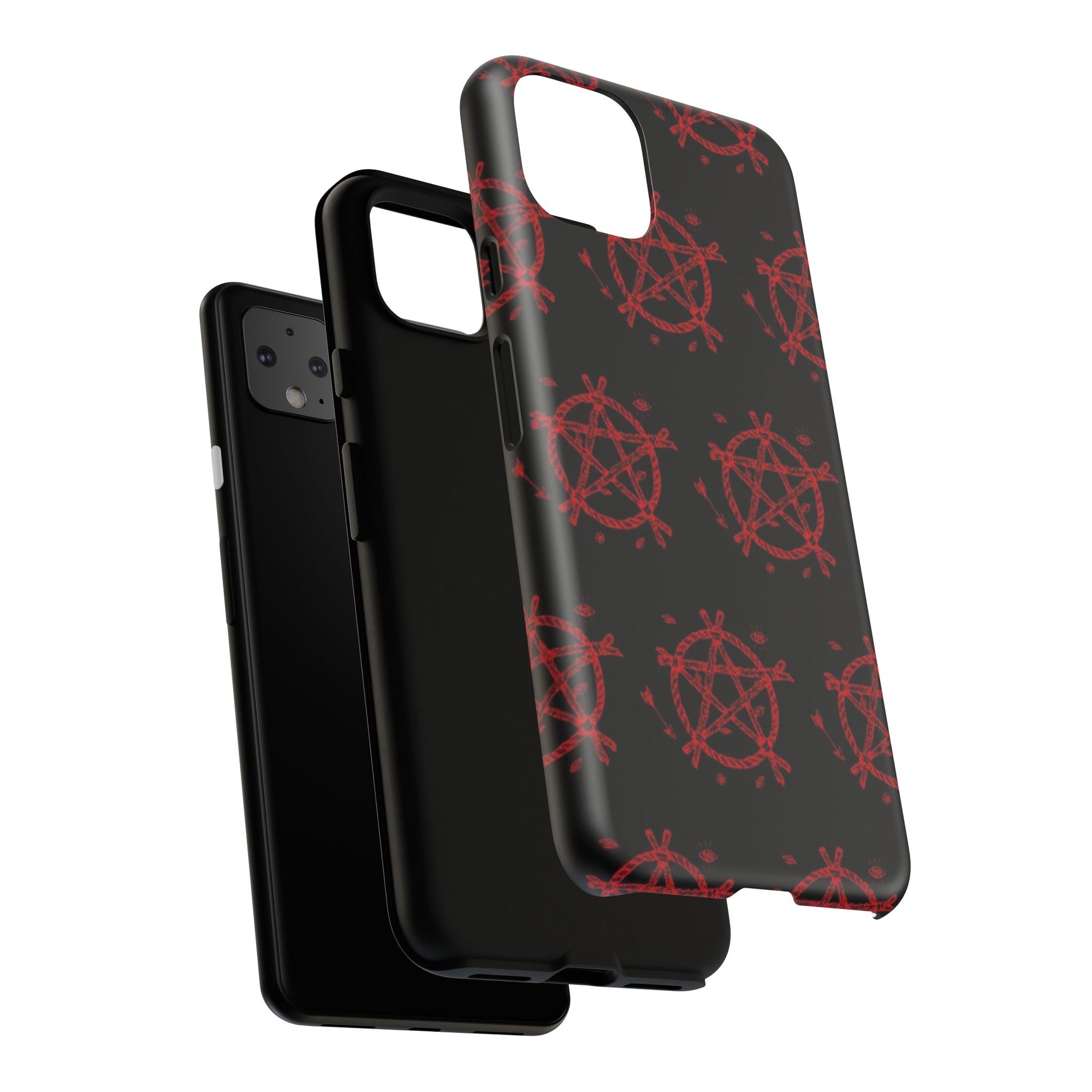 Anarchist iPhone Case, Tough Phone Cover, Punk Style Accessory, Unique Gift for Rebels, Goth Aesthetic Phone Case