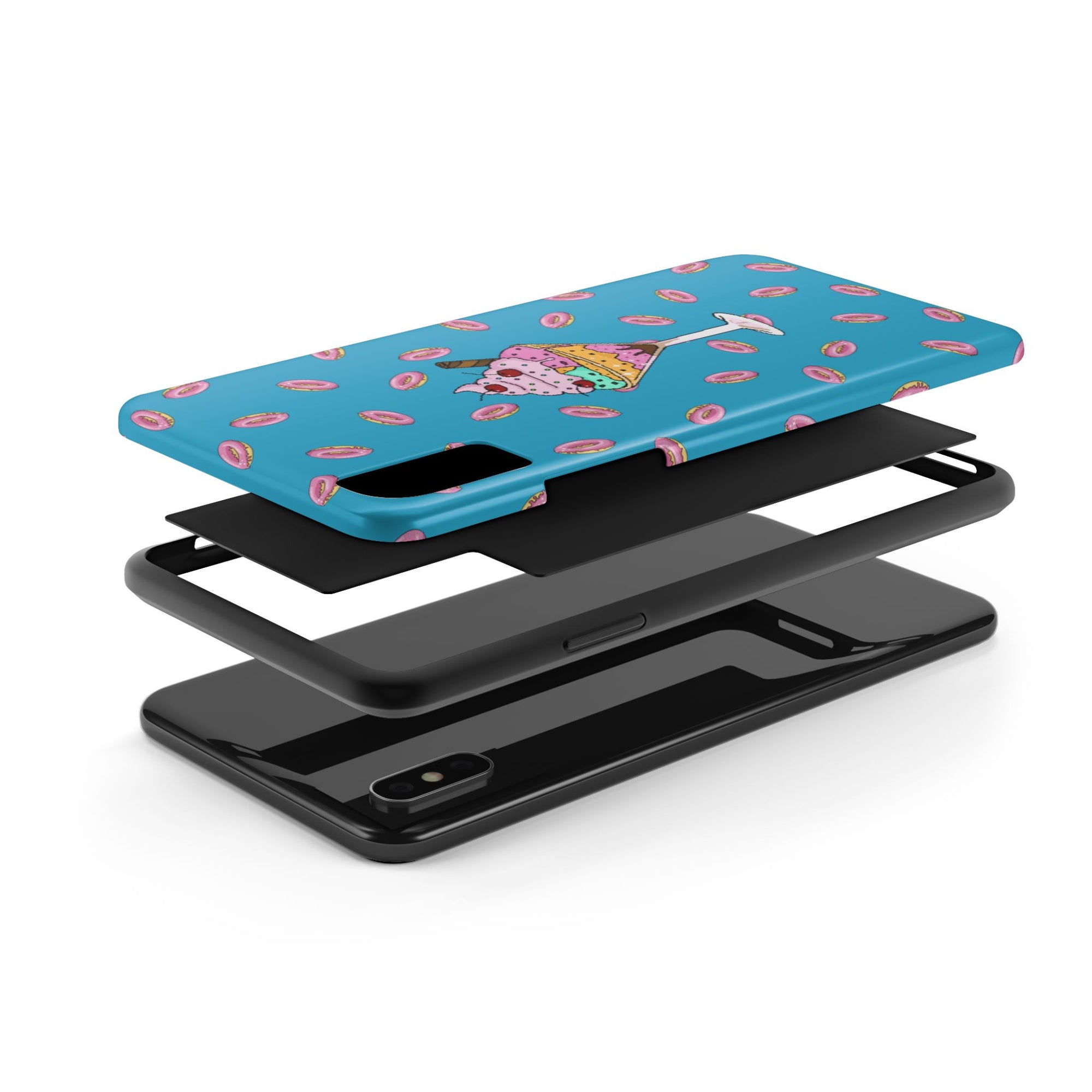 Cute Dessert Phone Cases, Fun iPhone Covers, Quirky Phone Accessories, Donut Lovers Gift, Ice Cream Phone Protector