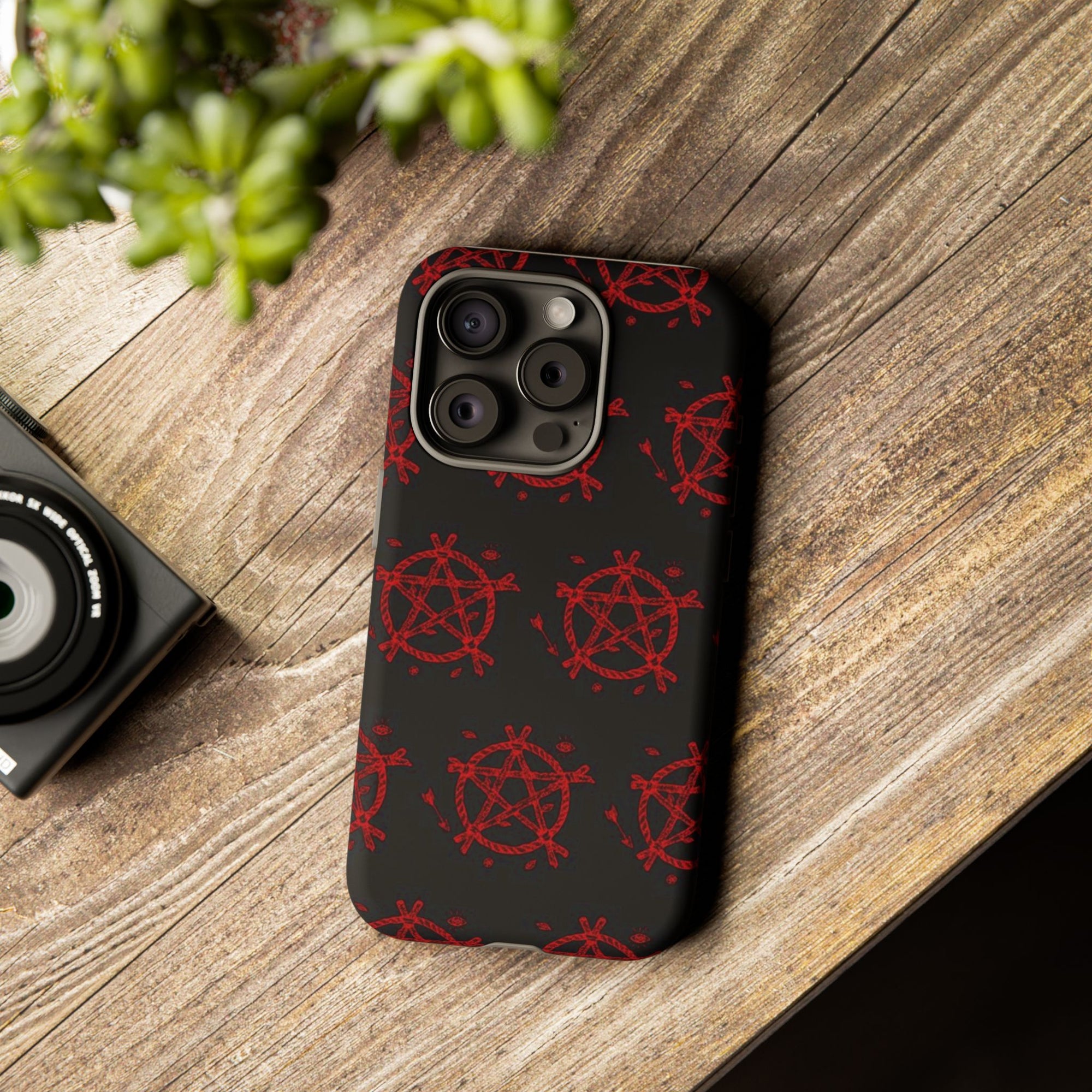 Anarchist iPhone Case, Tough Phone Cover, Punk Style Accessory, Unique Gift for Rebels, Goth Aesthetic Phone Case