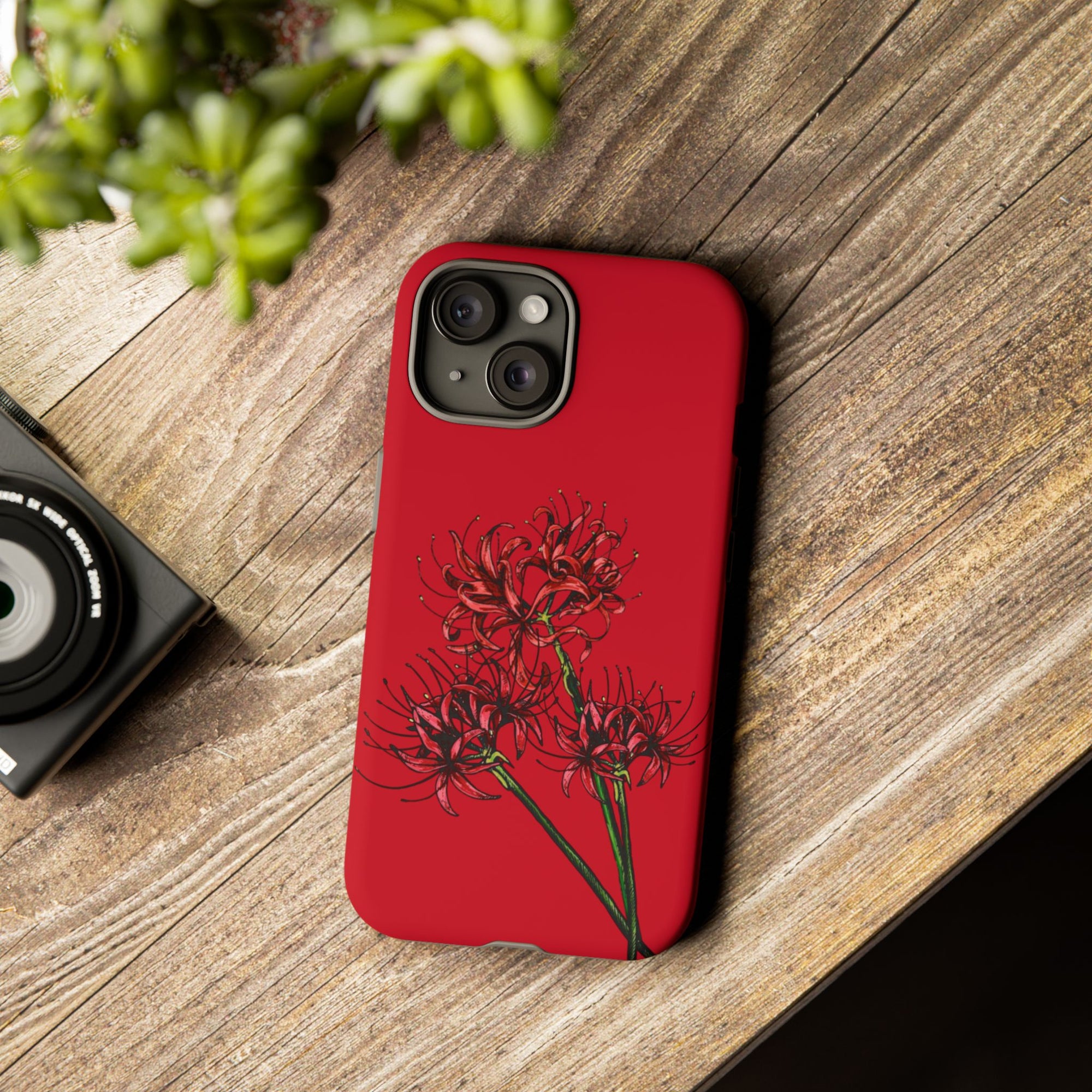 Floral Phone Case, Cute Durable Case for Plants Lovers, Stylish Tech Accessories, Gift for Her, Autumn Decor