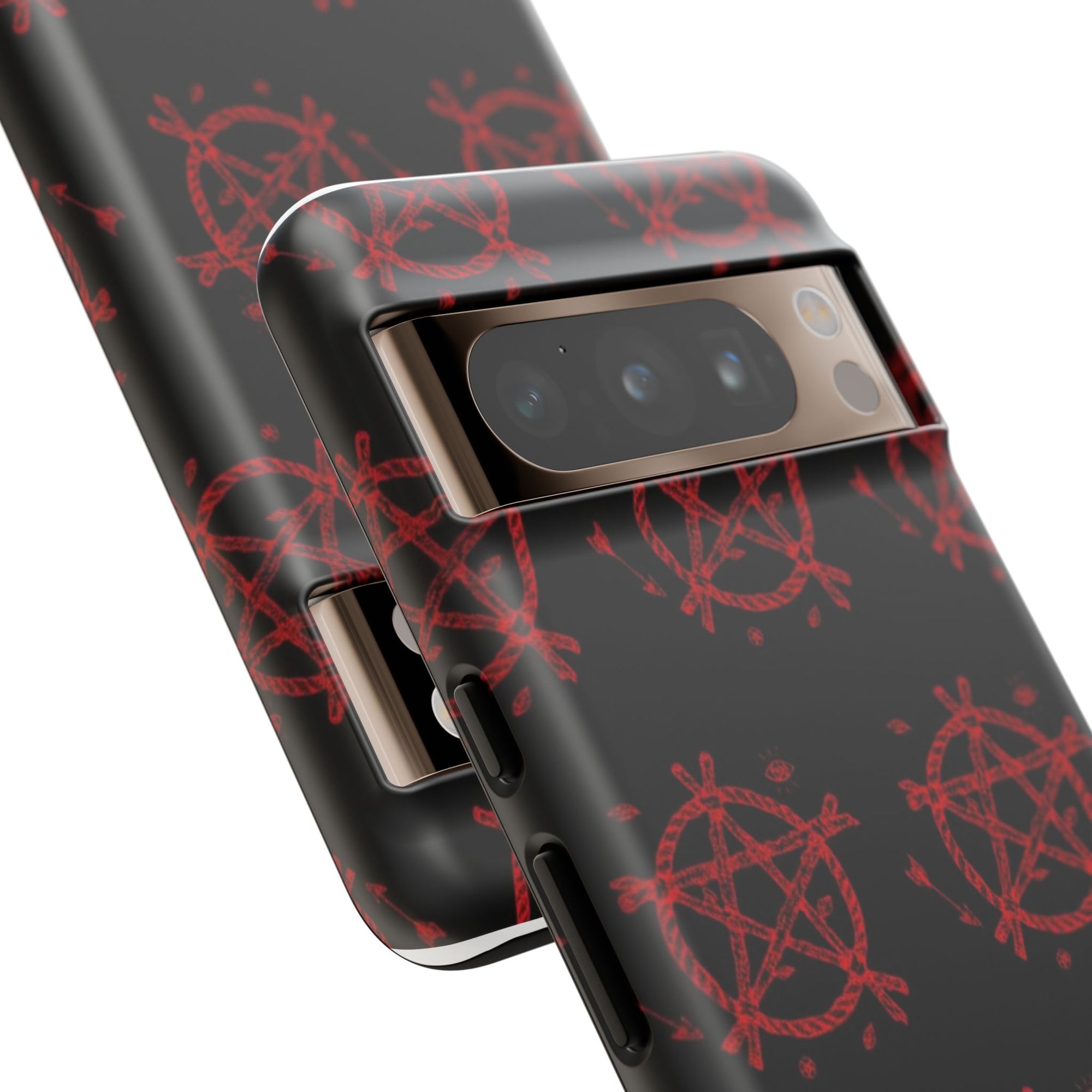 Anarchist iPhone Case, Tough Phone Cover, Punk Style Accessory, Unique Gift for Rebels, Goth Aesthetic Phone Case