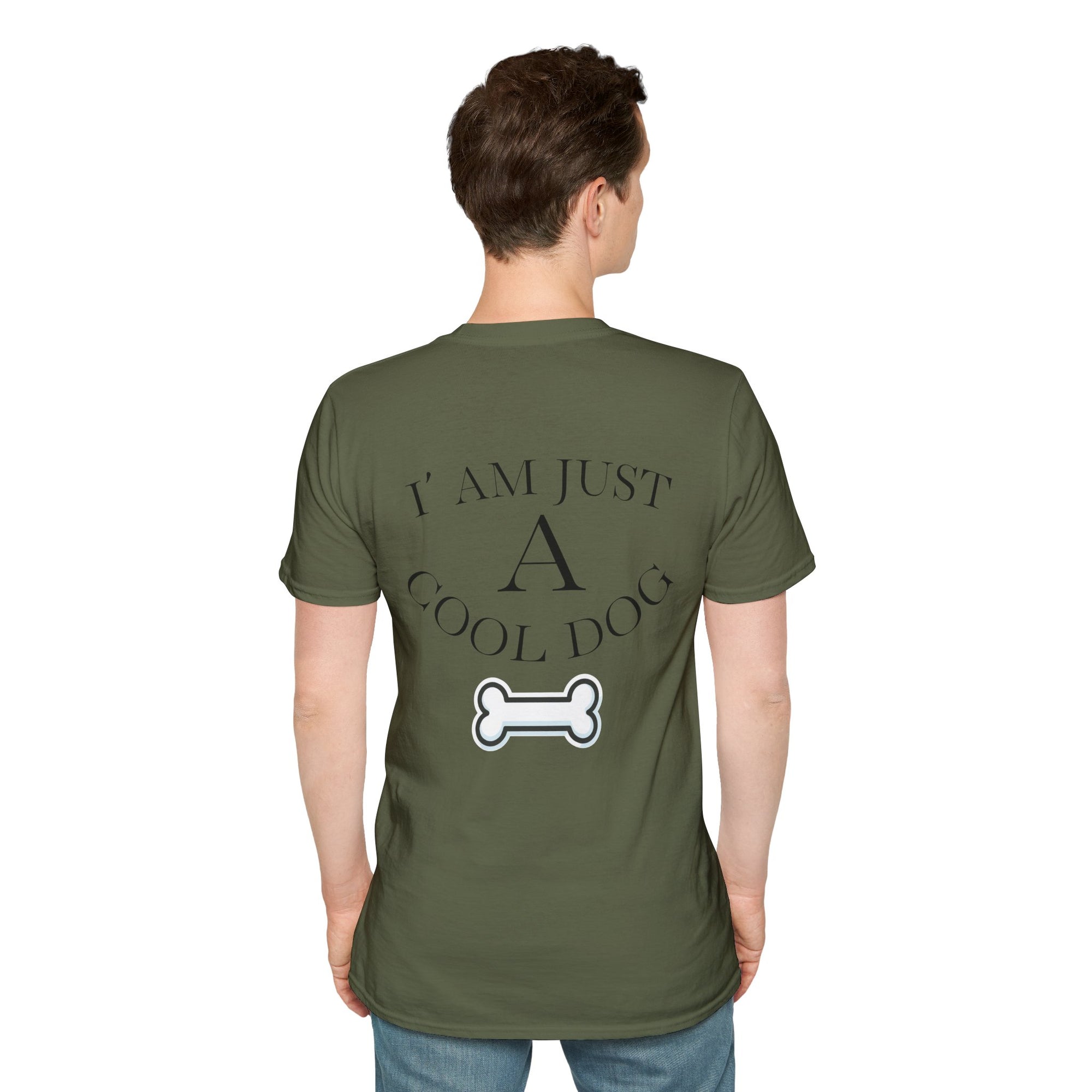 Cool Dog Graphic Tee | Unisex Softstyle T-Shirt, Funny Pet Lover Gift, Dog Dad Shirt, Casual Wear, Gift for Animal Lovers