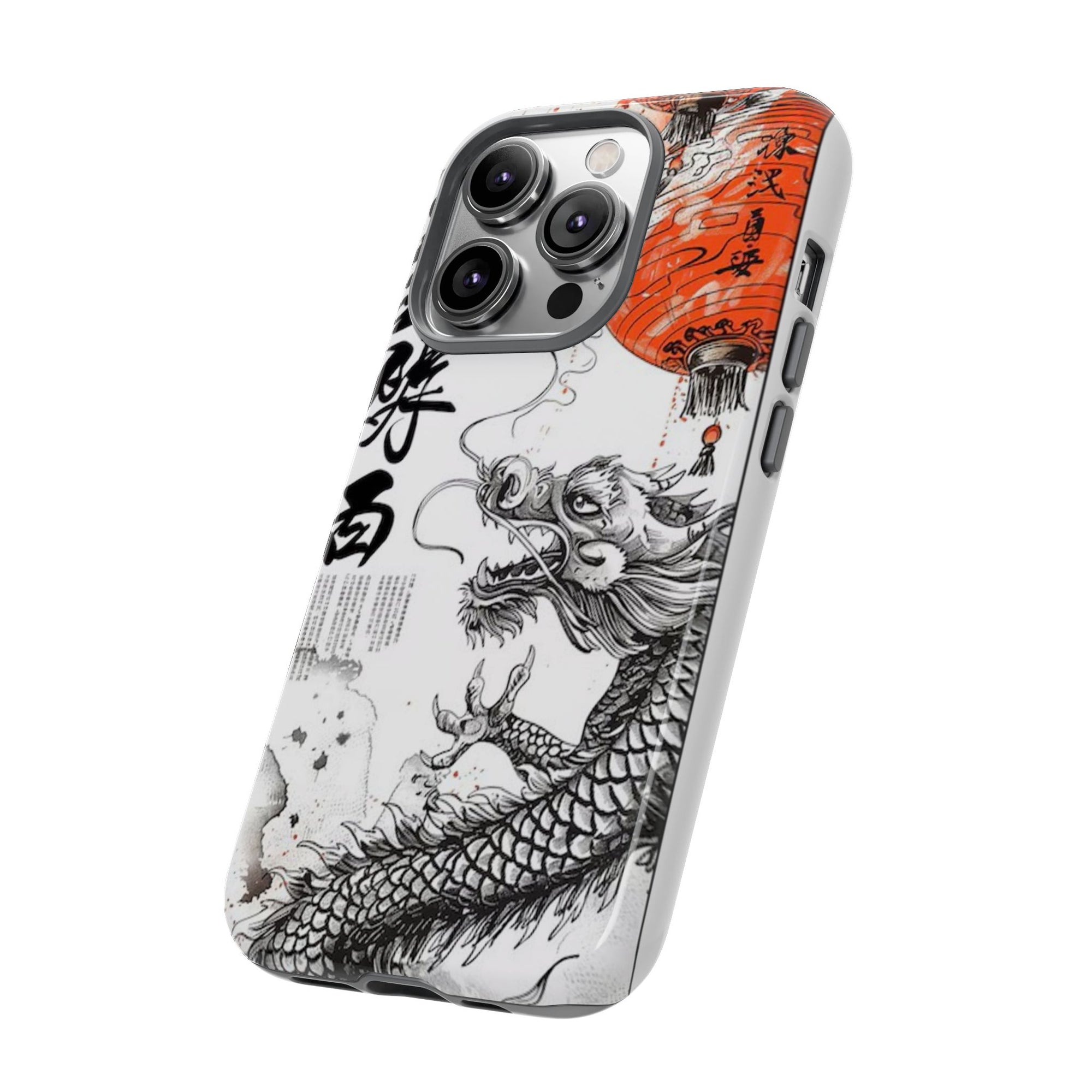 Dragon Design Phone Case, Tough Cases with Chinese Art for Unique Style, Gift for Art Lovers, Phone Protection, Trendy Accessories