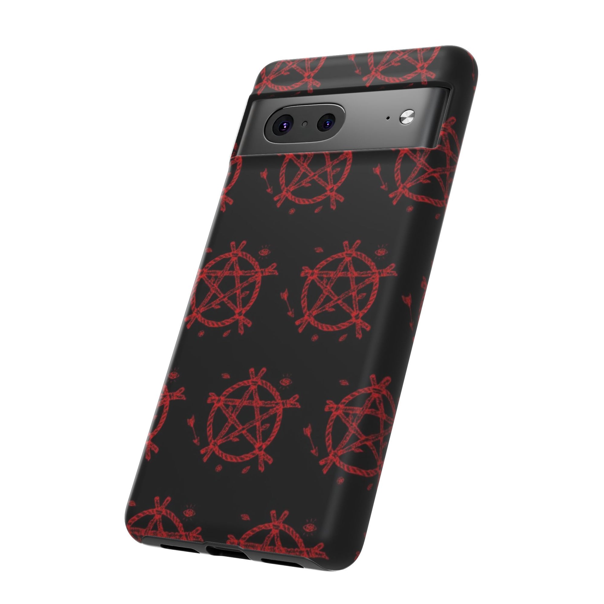 Anarchist iPhone Case, Tough Phone Cover, Punk Style Accessory, Unique Gift for Rebels, Goth Aesthetic Phone Case