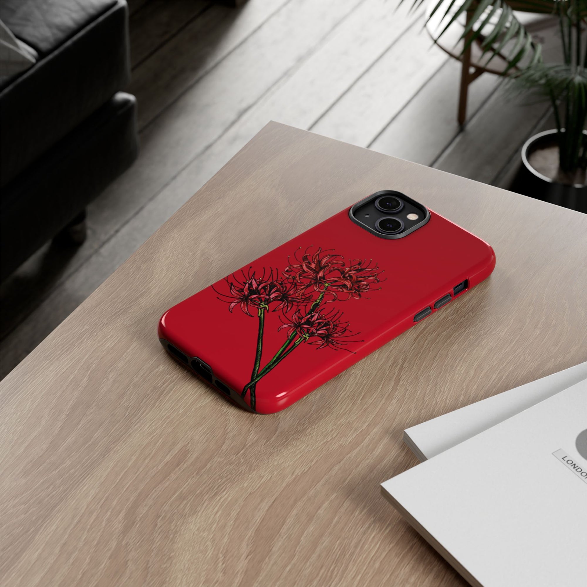 Floral Phone Case, Cute Durable Case for Plants Lovers, Stylish Tech Accessories, Gift for Her, Autumn Decor
