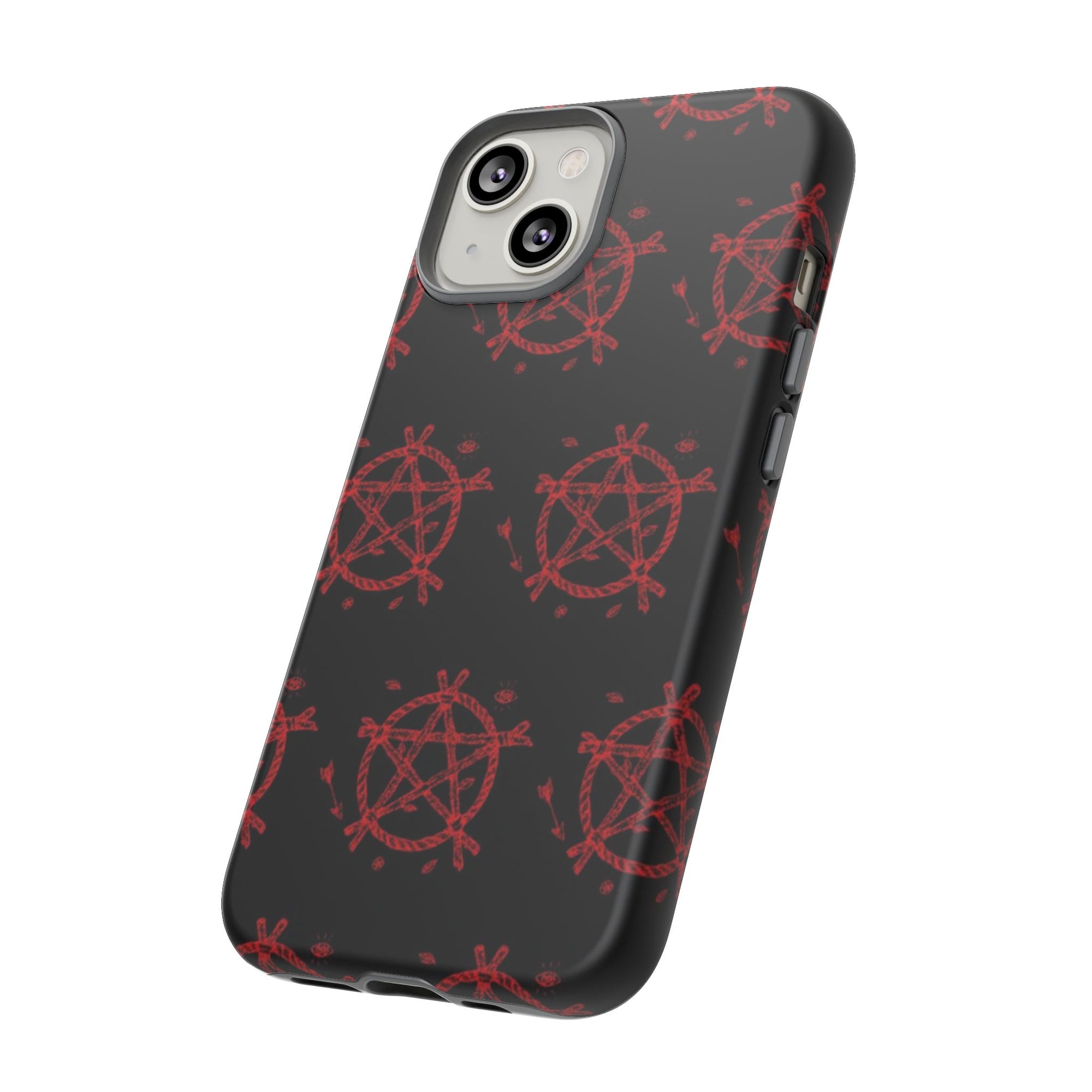 Anarchist iPhone Case, Tough Phone Cover, Punk Style Accessory, Unique Gift for Rebels, Goth Aesthetic Phone Case