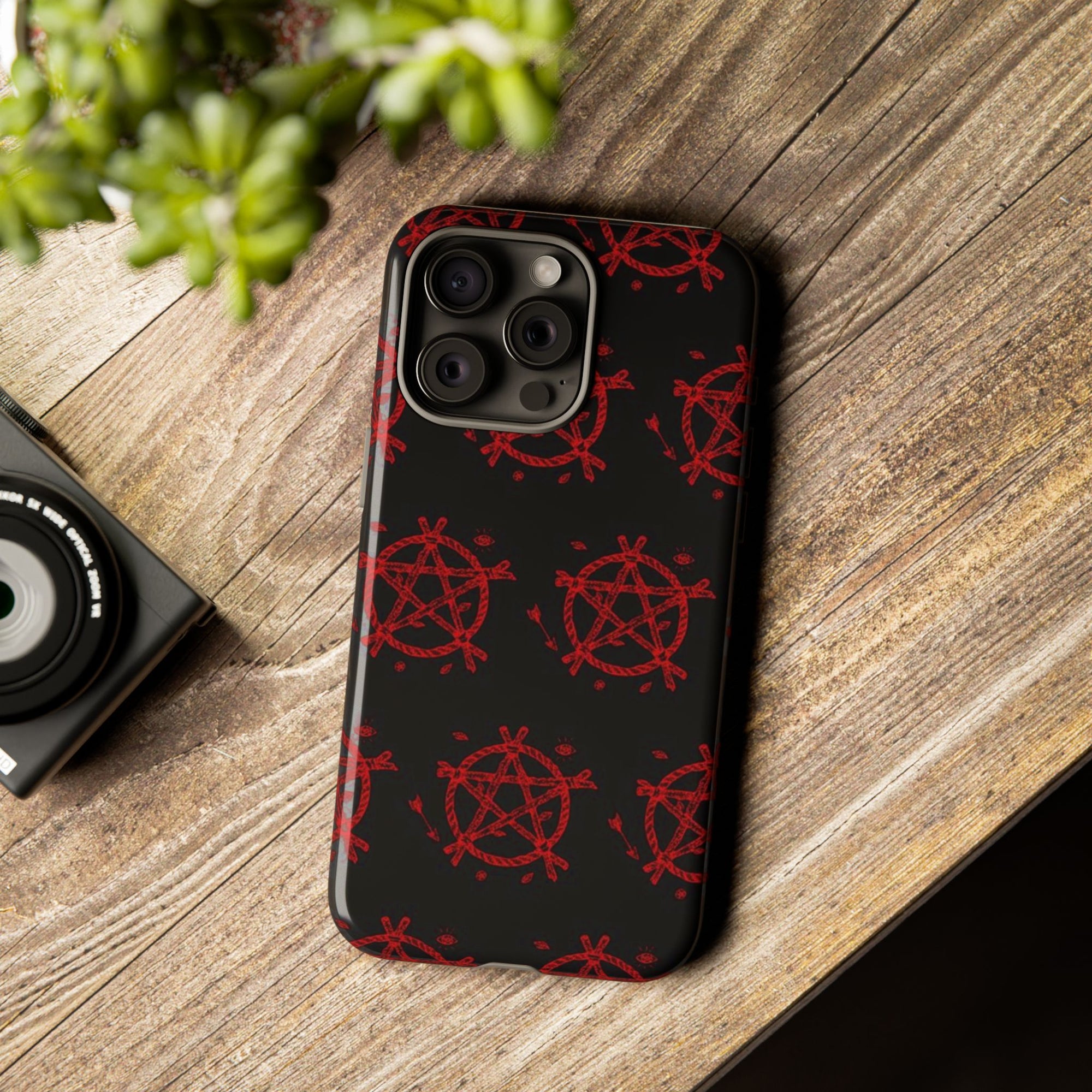 Anarchist iPhone Case, Tough Phone Cover, Punk Style Accessory, Unique Gift for Rebels, Goth Aesthetic Phone Case