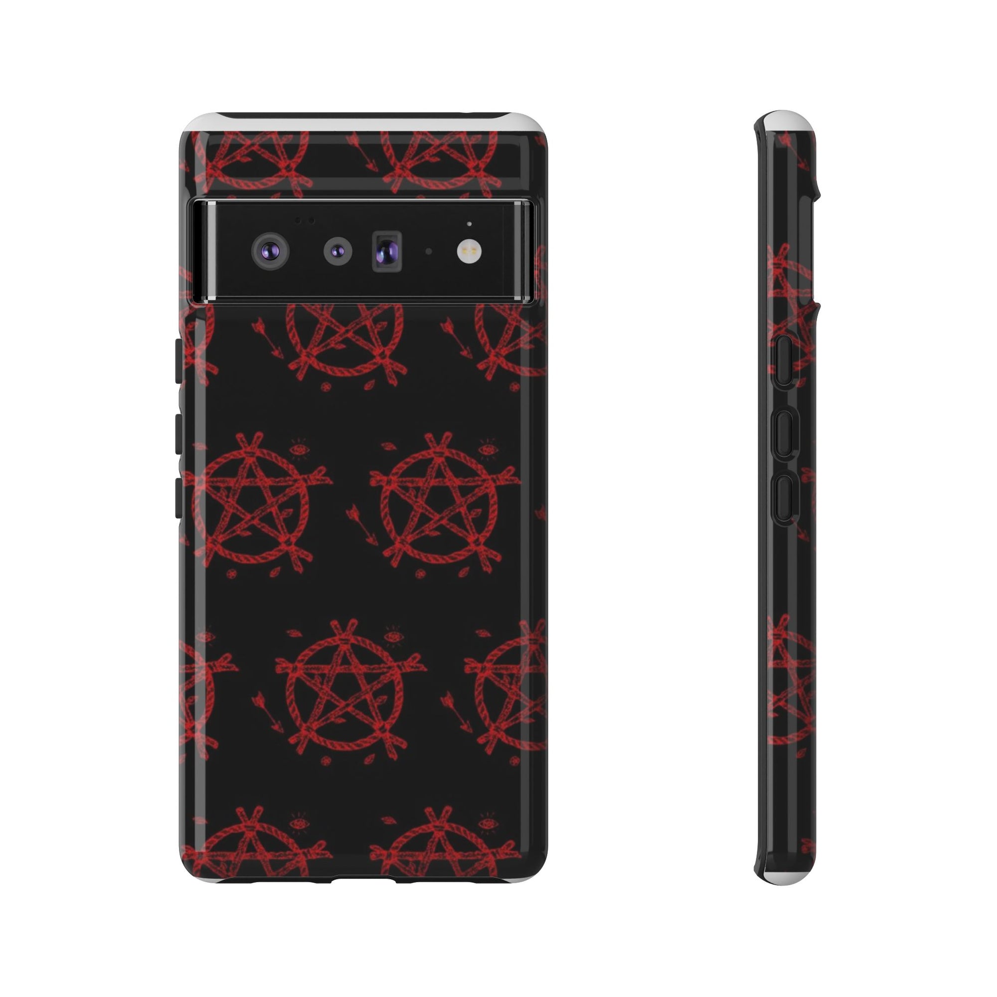 Anarchist iPhone Case, Tough Phone Cover, Punk Style Accessory, Unique Gift for Rebels, Goth Aesthetic Phone Case