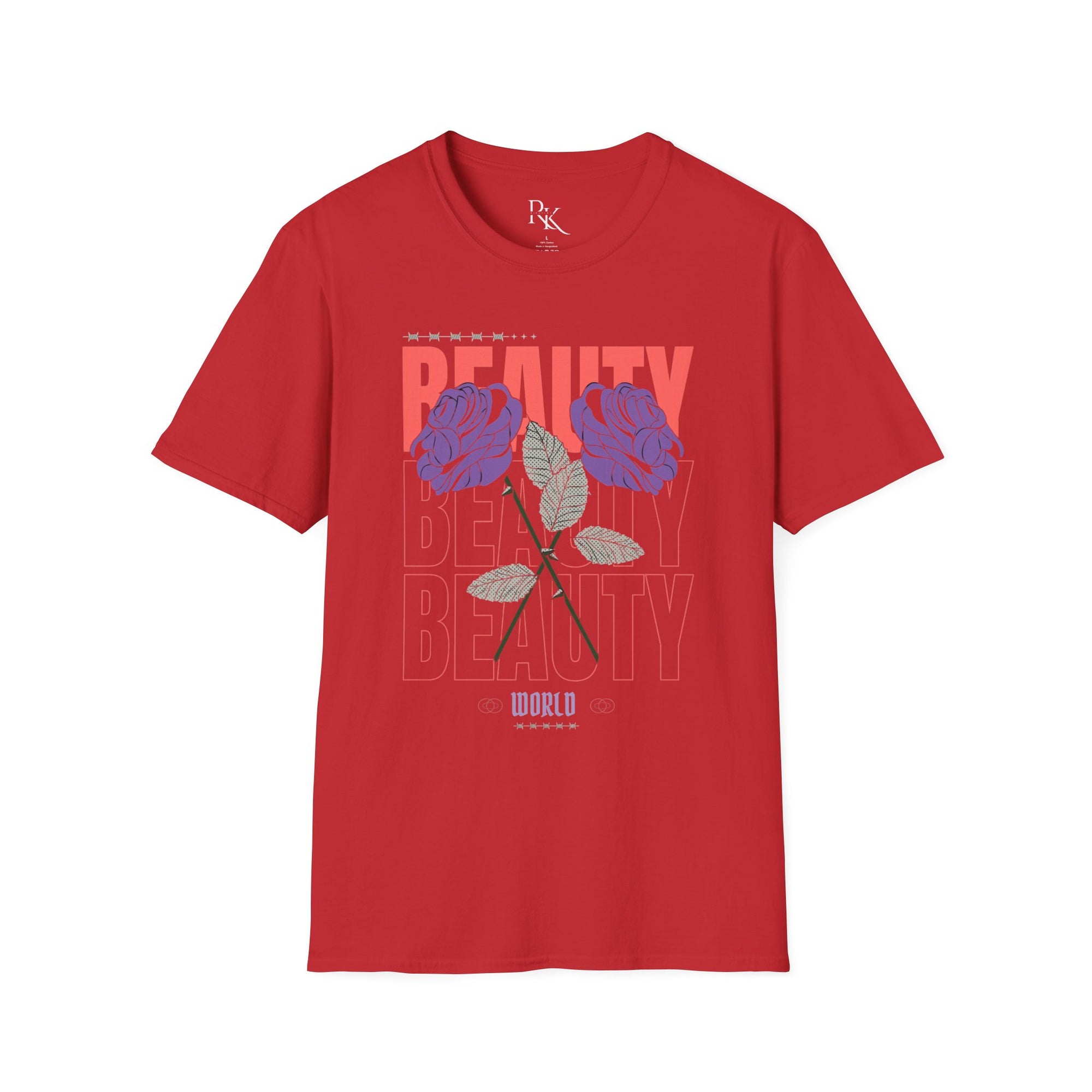 Beauty Floral Unisex Softstyle T-Shirt, Chic Casual Wear, Gift for Friends, Everyday Style, Trendy Graphic Tee, Summer Outfit