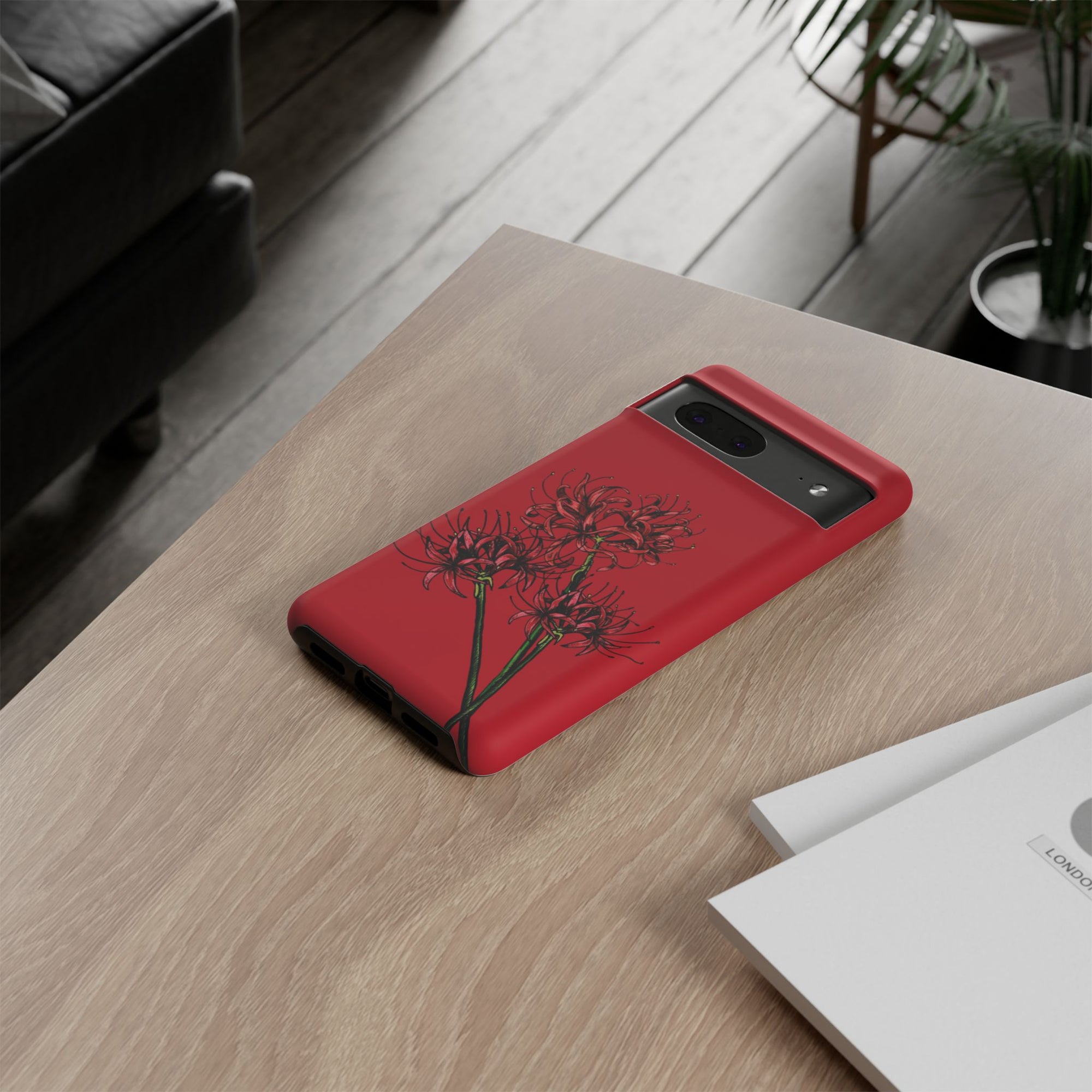 Floral Phone Case, Cute Durable Case for Plants Lovers, Stylish Tech Accessories, Gift for Her, Autumn Decor