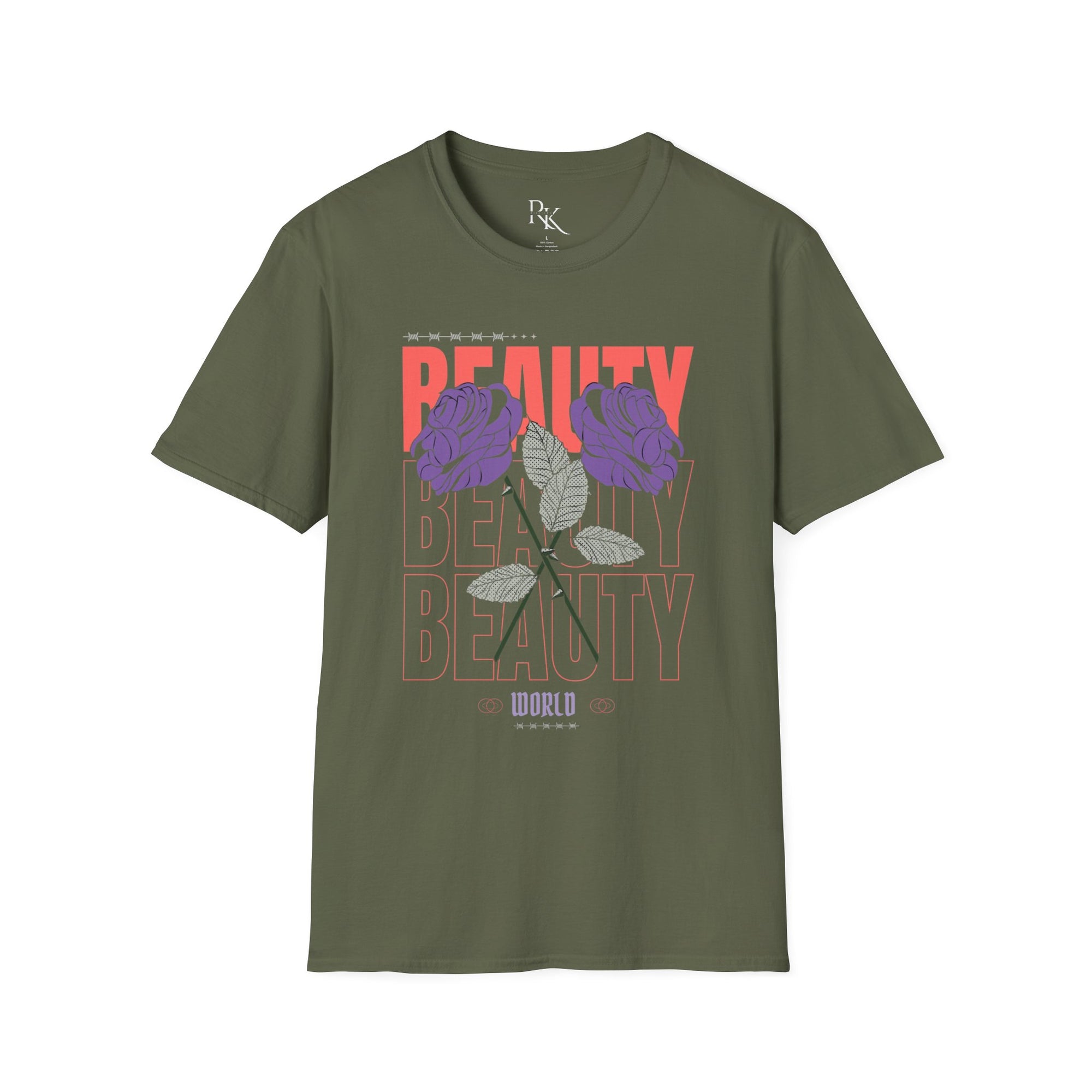 Beauty Floral Unisex Softstyle T-Shirt, Chic Casual Wear, Gift for Friends, Everyday Style, Trendy Graphic Tee, Summer Outfit