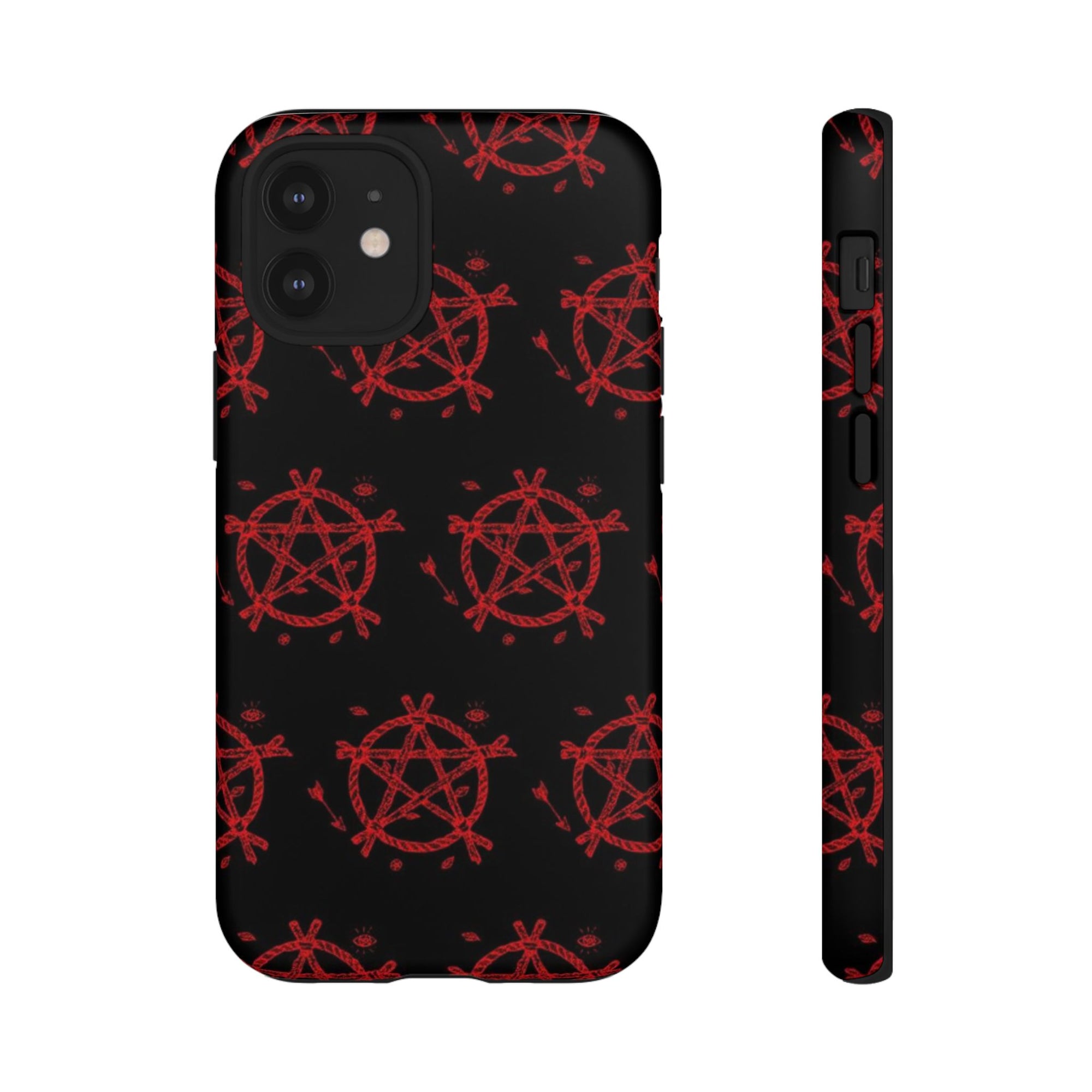 Anarchist iPhone Case, Tough Phone Cover, Punk Style Accessory, Unique Gift for Rebels, Goth Aesthetic Phone Case