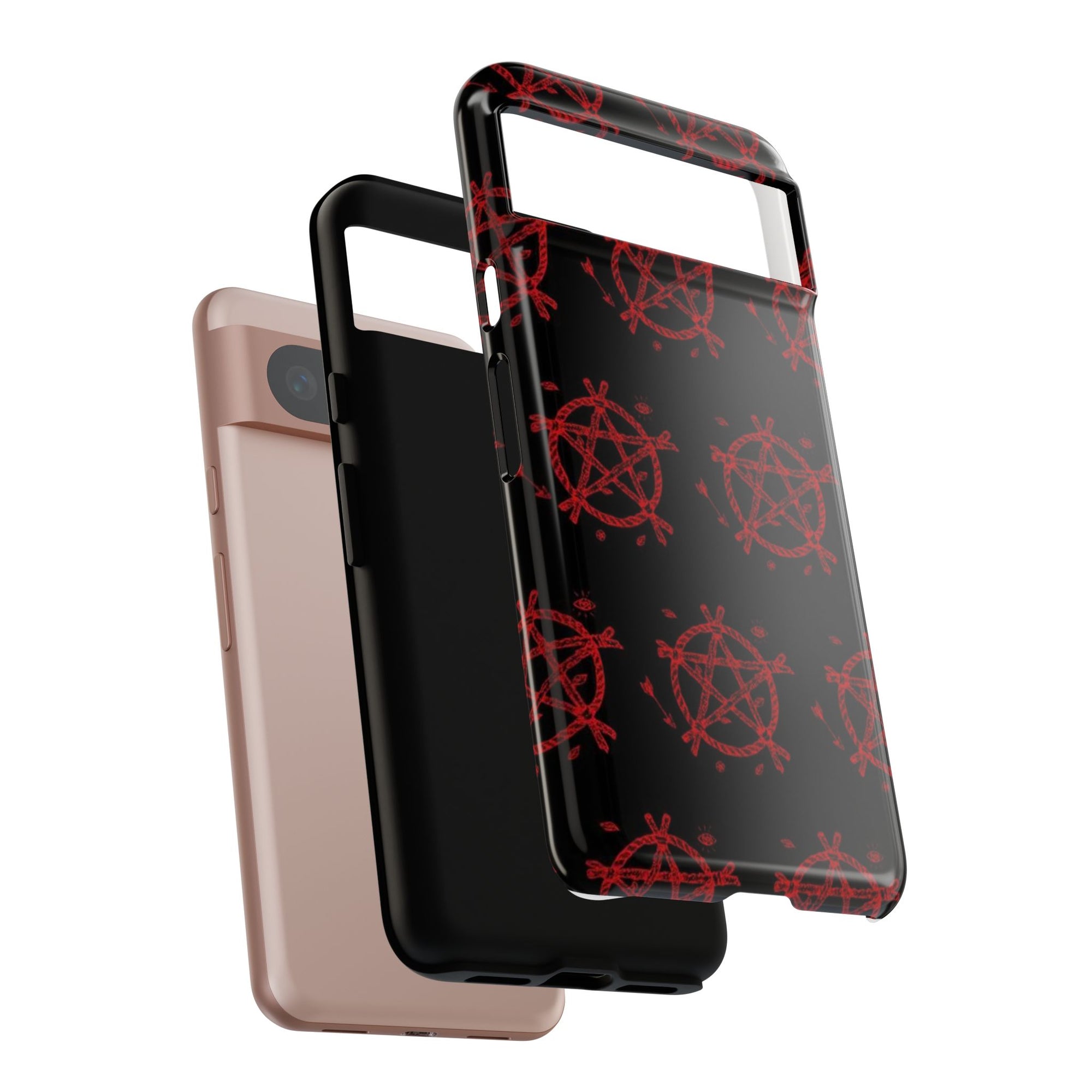 Anarchist iPhone Case, Tough Phone Cover, Punk Style Accessory, Unique Gift for Rebels, Goth Aesthetic Phone Case