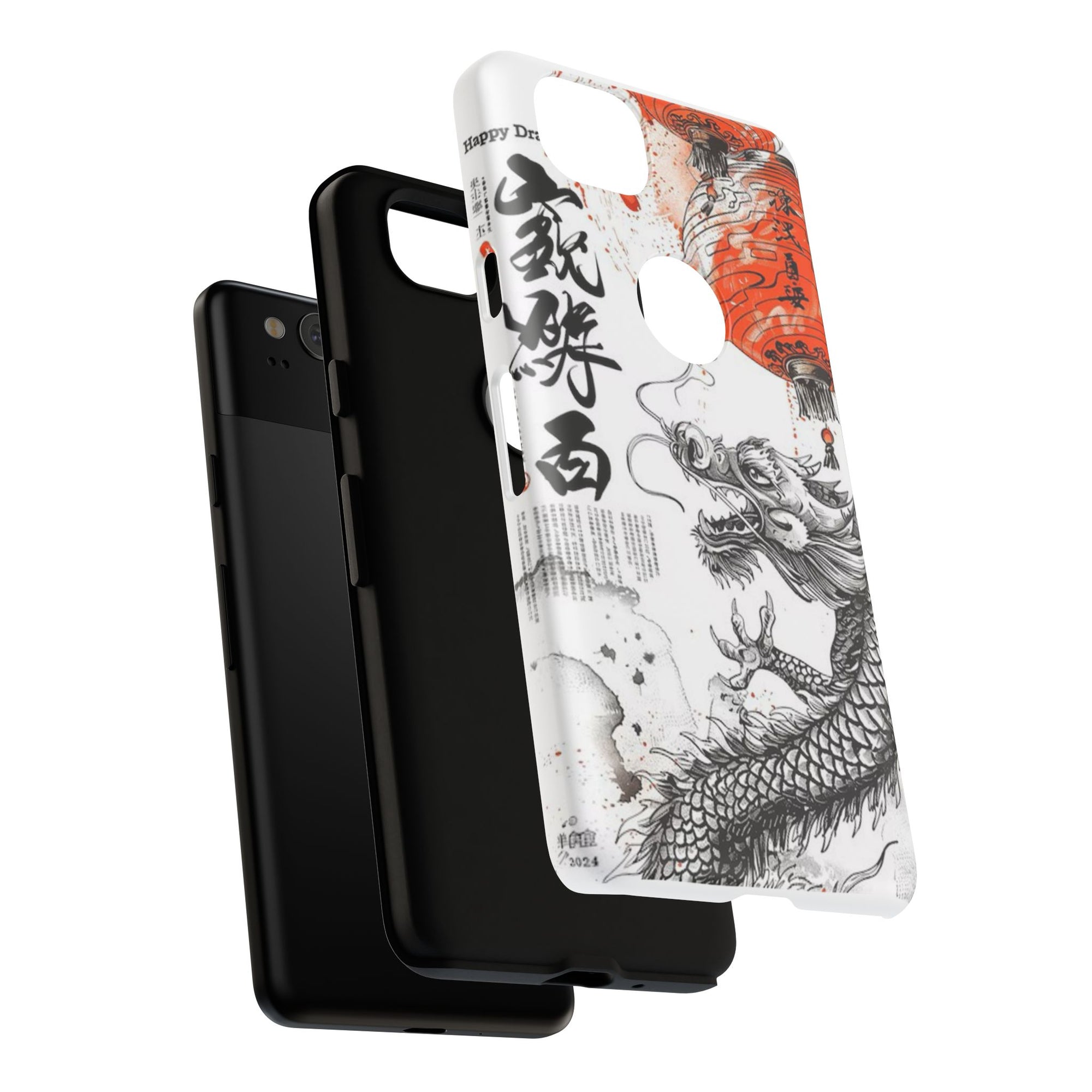 Dragon Design Phone Case, Tough Cases with Chinese Art for Unique Style, Gift for Art Lovers, Phone Protection, Trendy Accessories