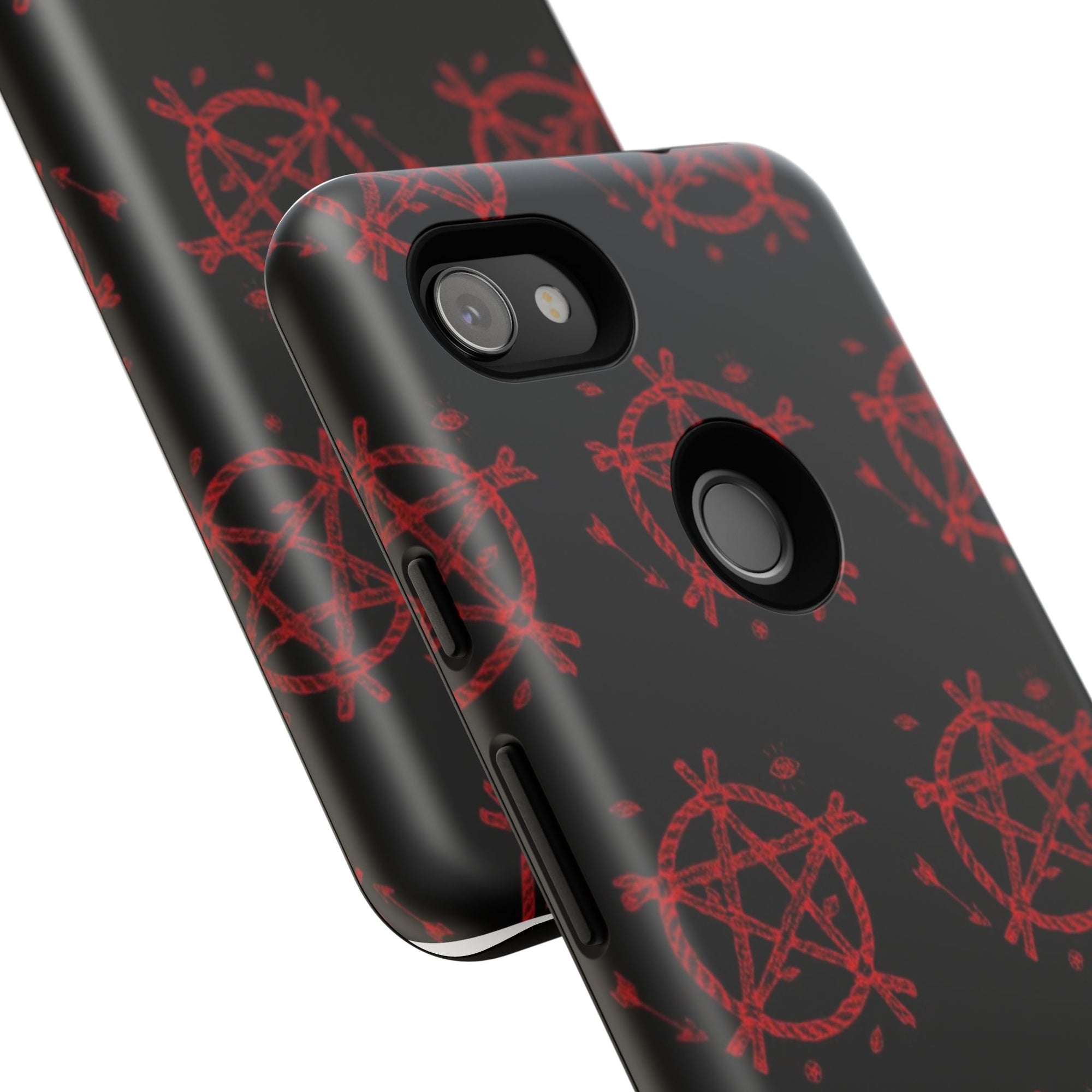 Anarchist iPhone Case, Tough Phone Cover, Punk Style Accessory, Unique Gift for Rebels, Goth Aesthetic Phone Case