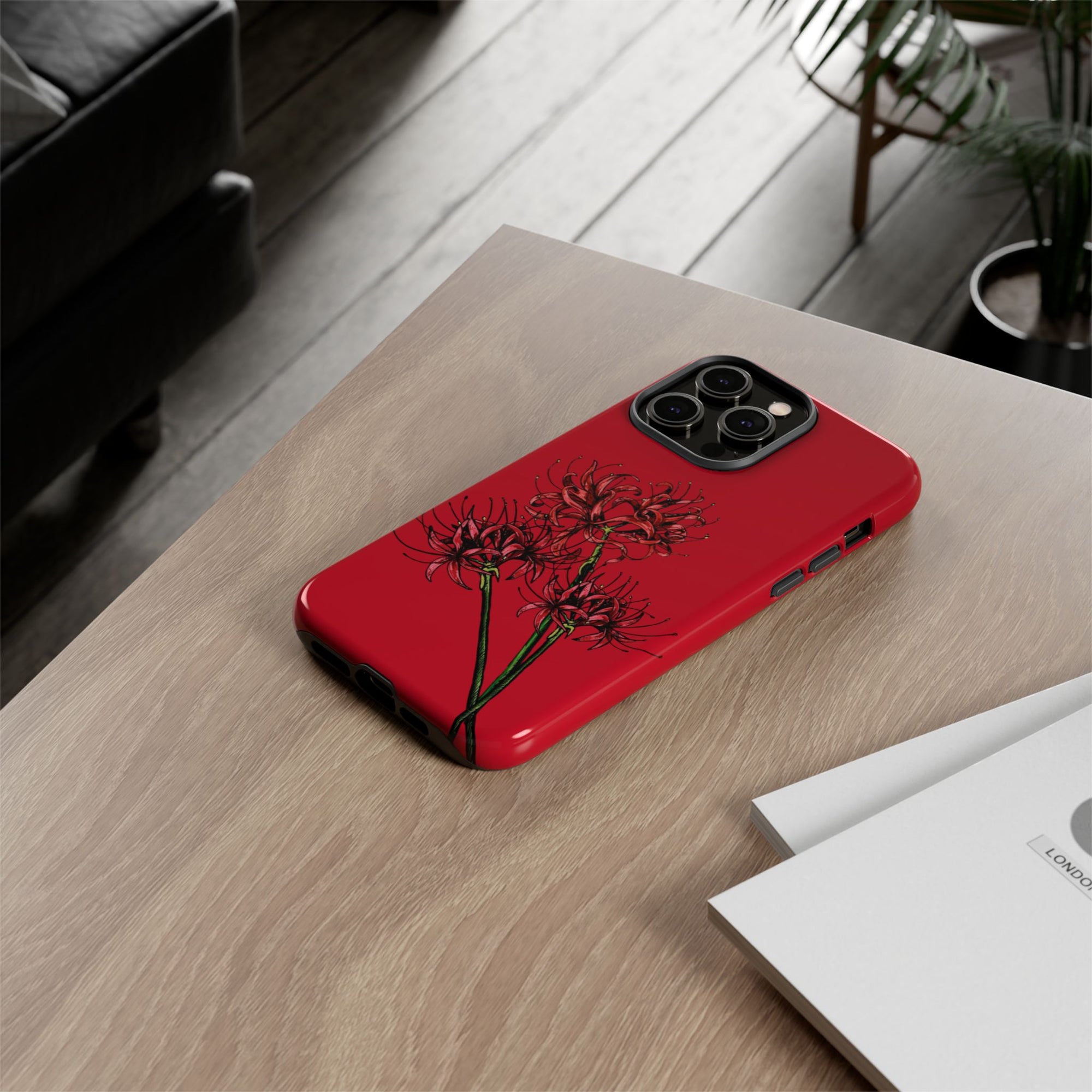 Floral Phone Case, Cute Durable Case for Plants Lovers, Stylish Tech Accessories, Gift for Her, Autumn Decor