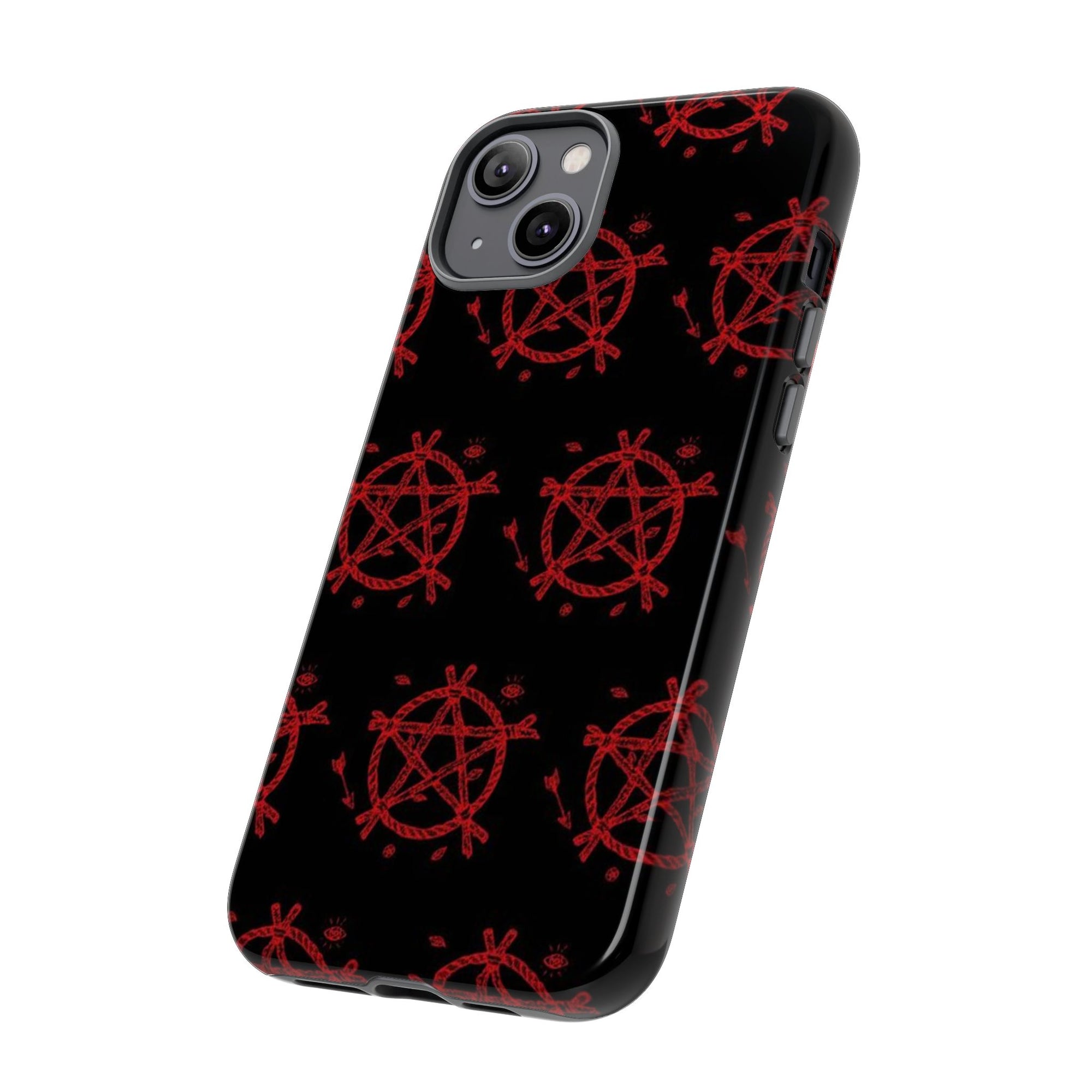 Anarchist iPhone Case, Tough Phone Cover, Punk Style Accessory, Unique Gift for Rebels, Goth Aesthetic Phone Case