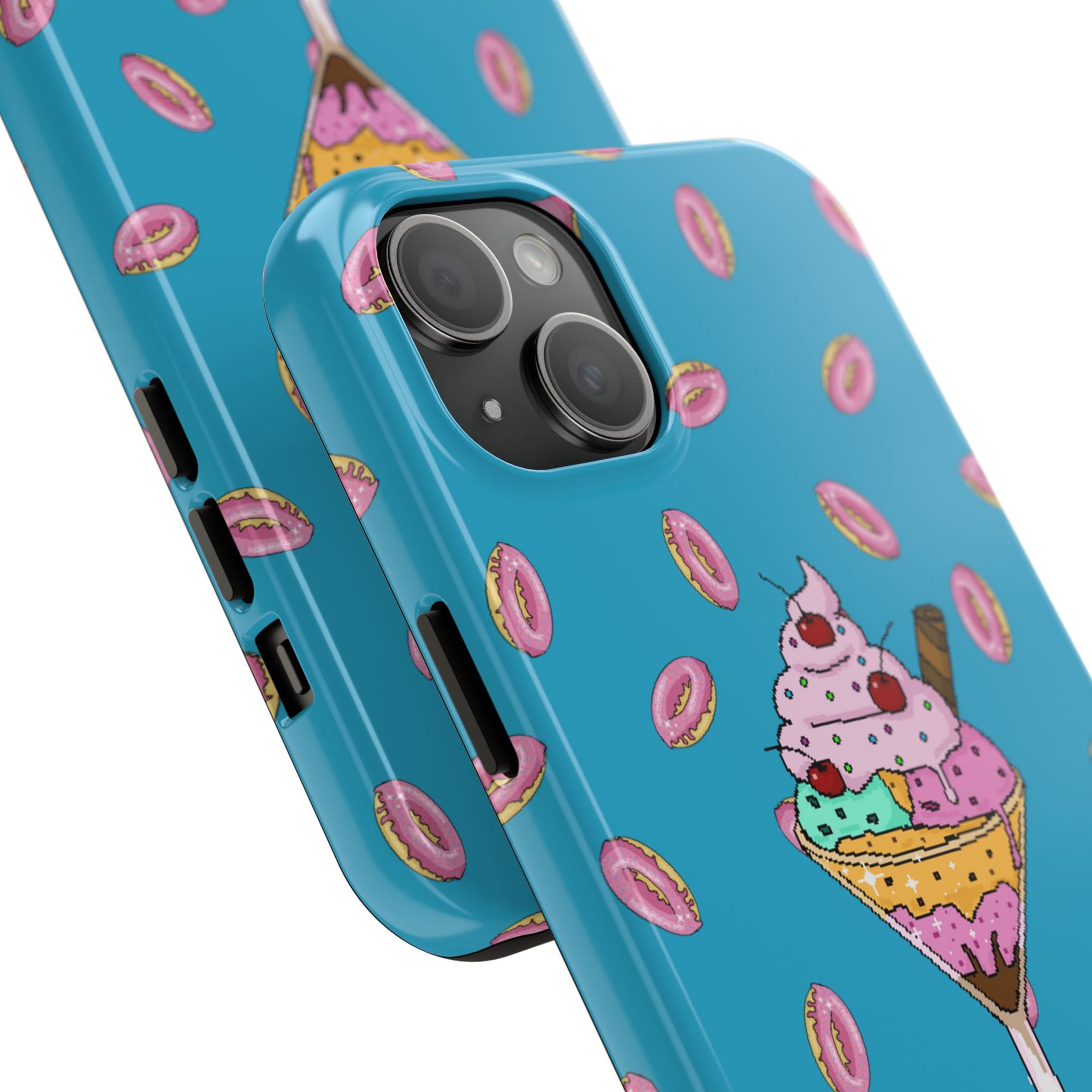 Cute Dessert Phone Cases, Fun iPhone Covers, Quirky Phone Accessories, Donut Lovers Gift, Ice Cream Phone Protector