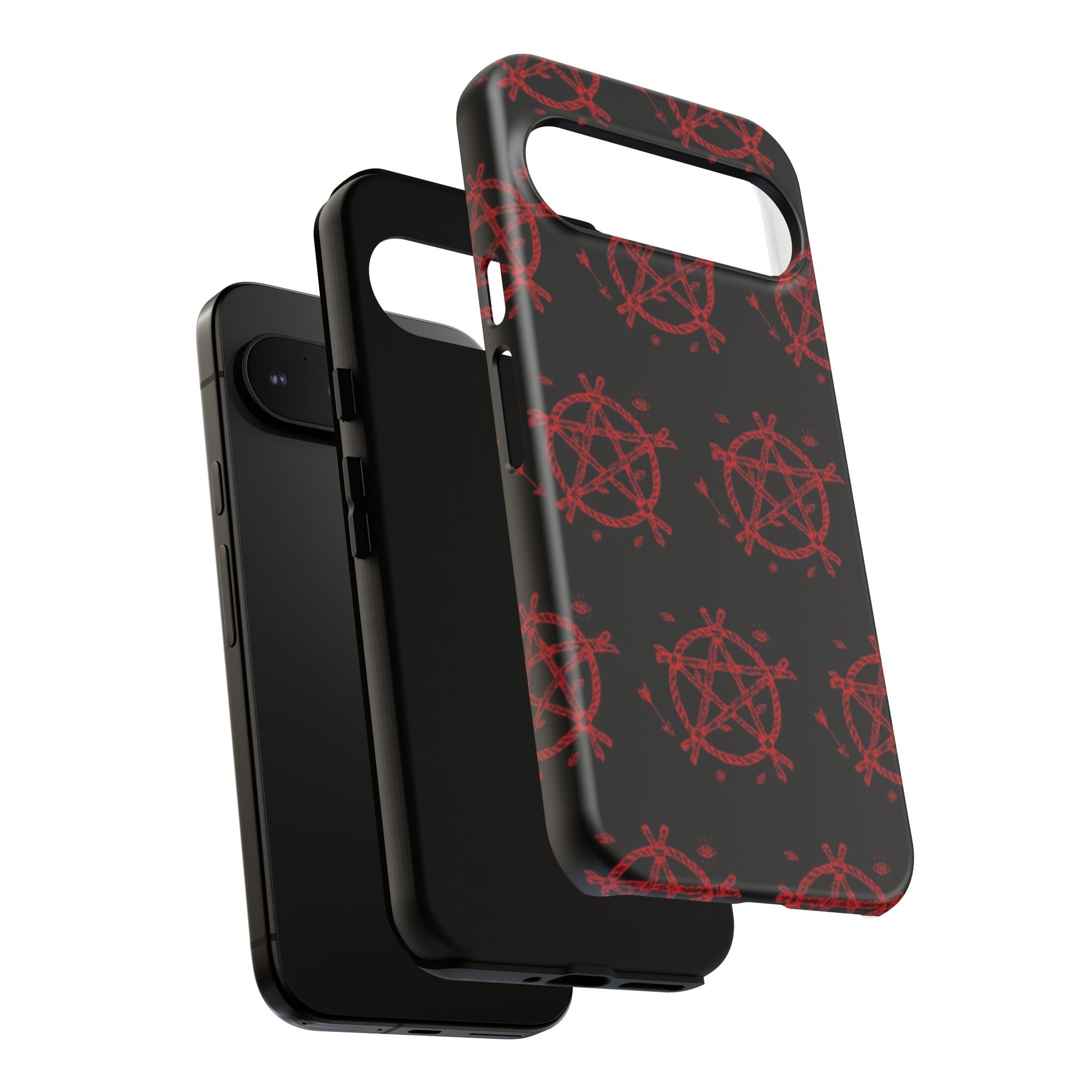 Anarchist iPhone Case, Tough Phone Cover, Punk Style Accessory, Unique Gift for Rebels, Goth Aesthetic Phone Case