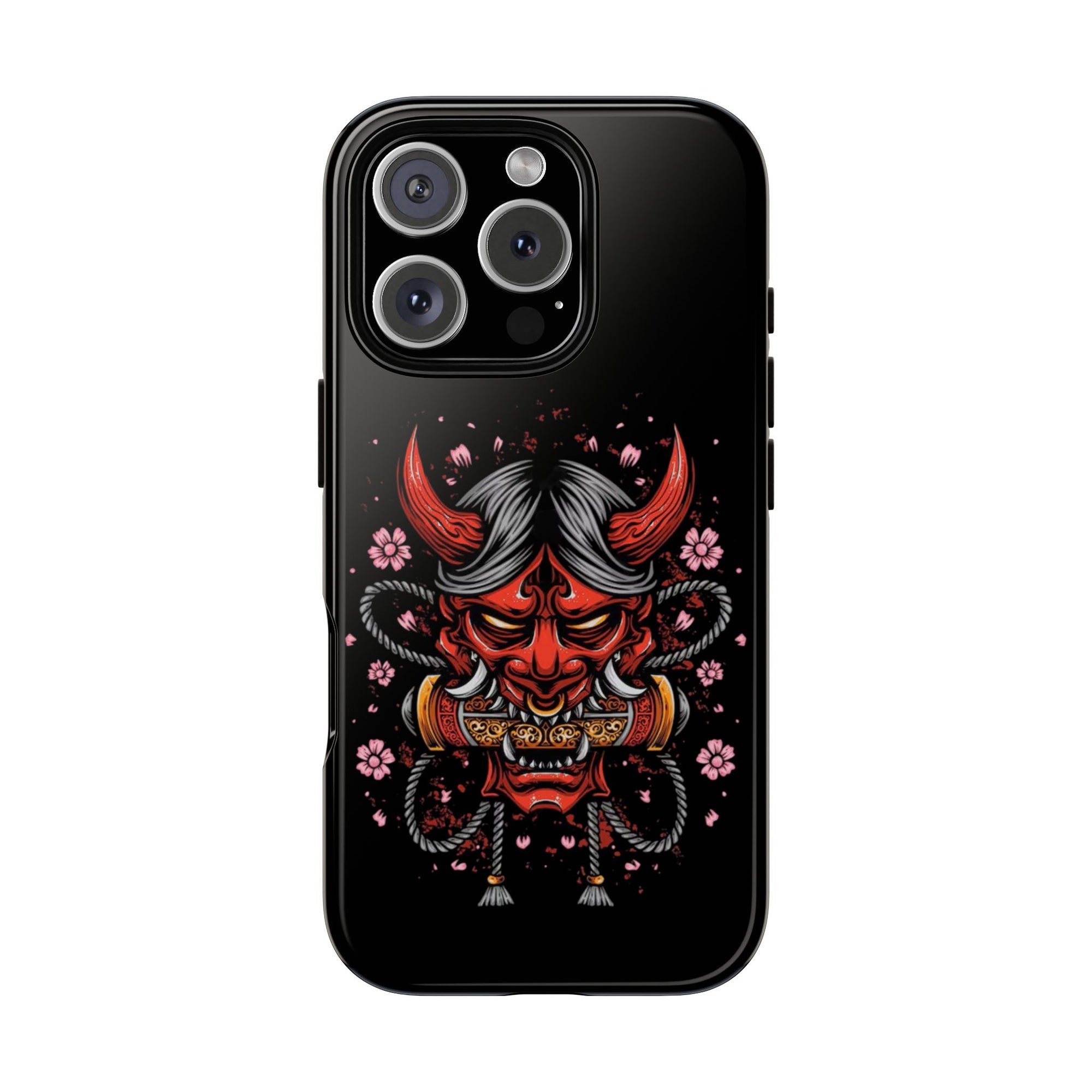 Tough Cases: Fierce Demon Phone Case, Edgy Phone Cover, Protect Your Device, Gift for Anime Fans, Unique Artwork Case