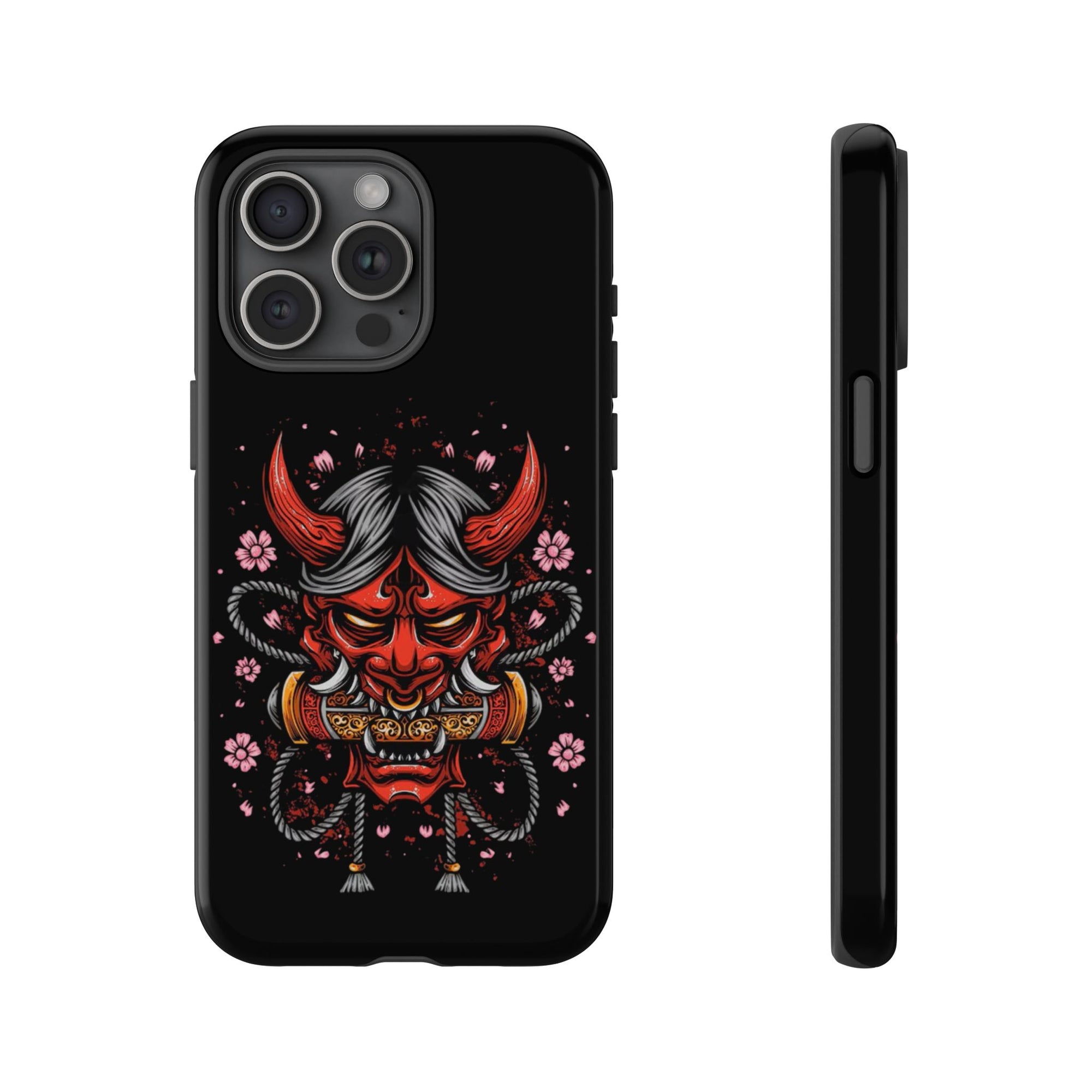Tough Cases: Fierce Demon Phone Case, Edgy Phone Cover, Protect Your Device, Gift for Anime Fans, Unique Artwork Case