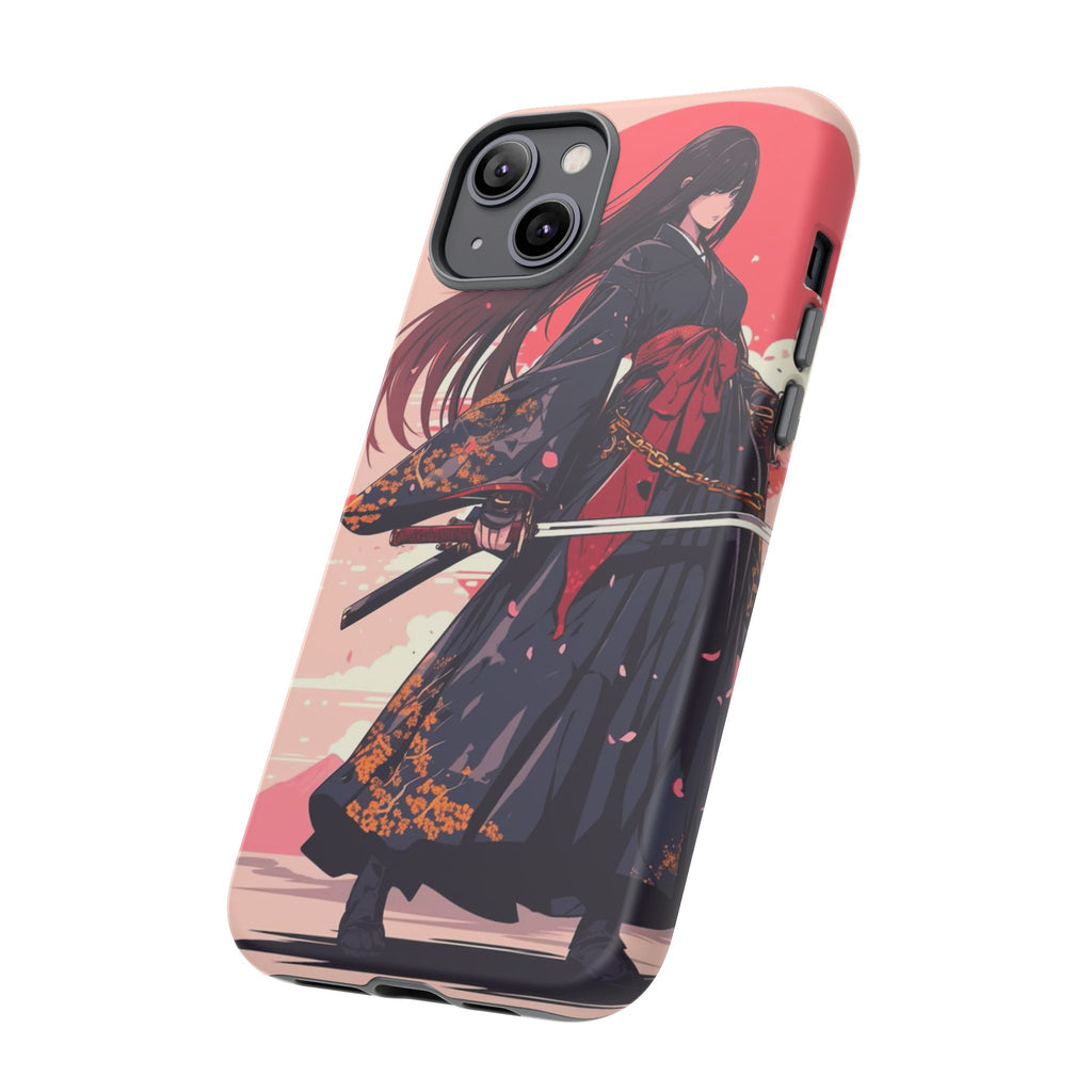 Stylish Phone Case with Warrior Design, Tough Phone Cover for Anime Lovers, Gift for Gamers, Cute Phone Accessories, Unique Tech Gifts