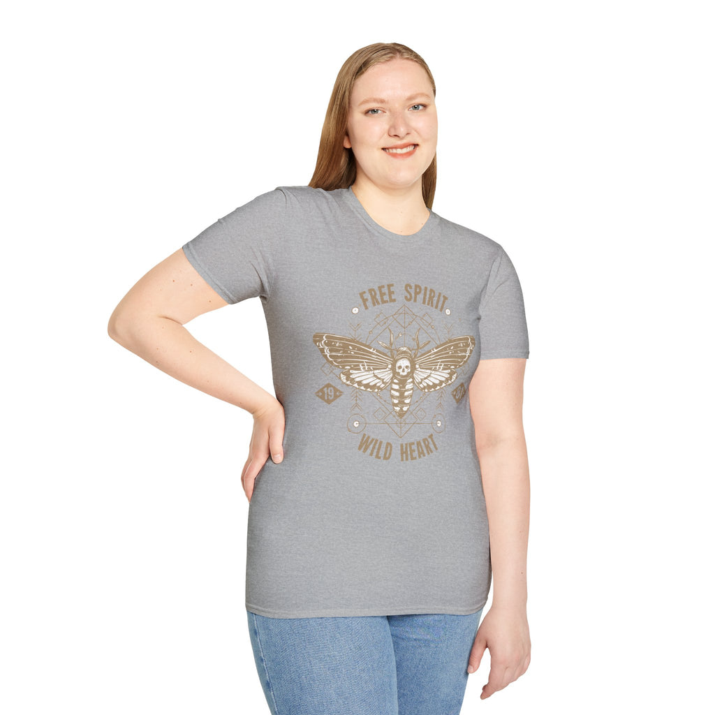 Free Spirit Wild Heart Unisex T-Shirt, Boho Graphic Tee, Nature Lover Shirt, Gift for Adventurers, Casual Wear, Everyday Comfort