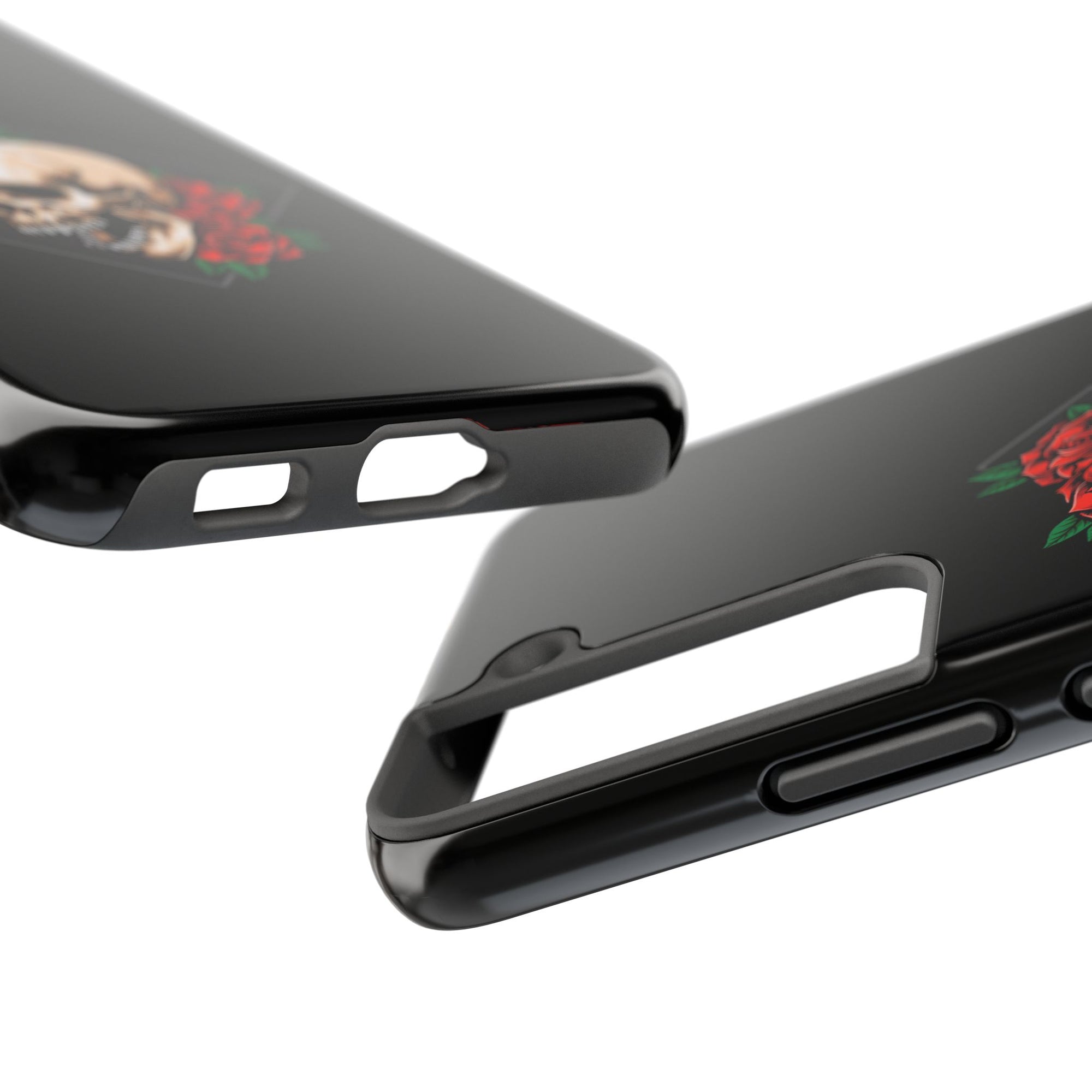 Tough Phone Cases with Skull and Roses Design | Edgy Protection, iPhone & Android Covers, Gothic Gifts, Unique Phone Accessories