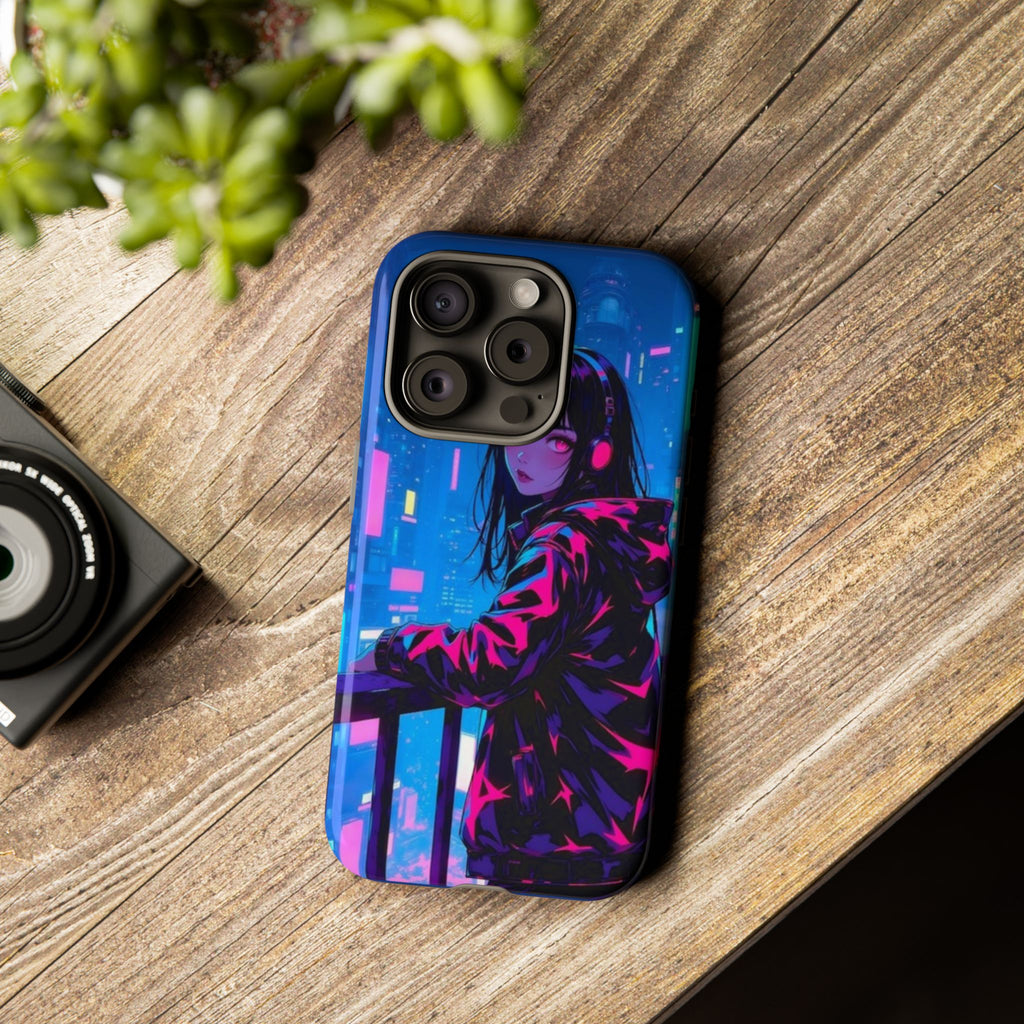 Futuristic Phone Case, Cyberpunk Aesthetic, Tough Phone Cover, Urban Style, Gift for Tech Lovers, Unique Phone Accessories, Streetwear [...]