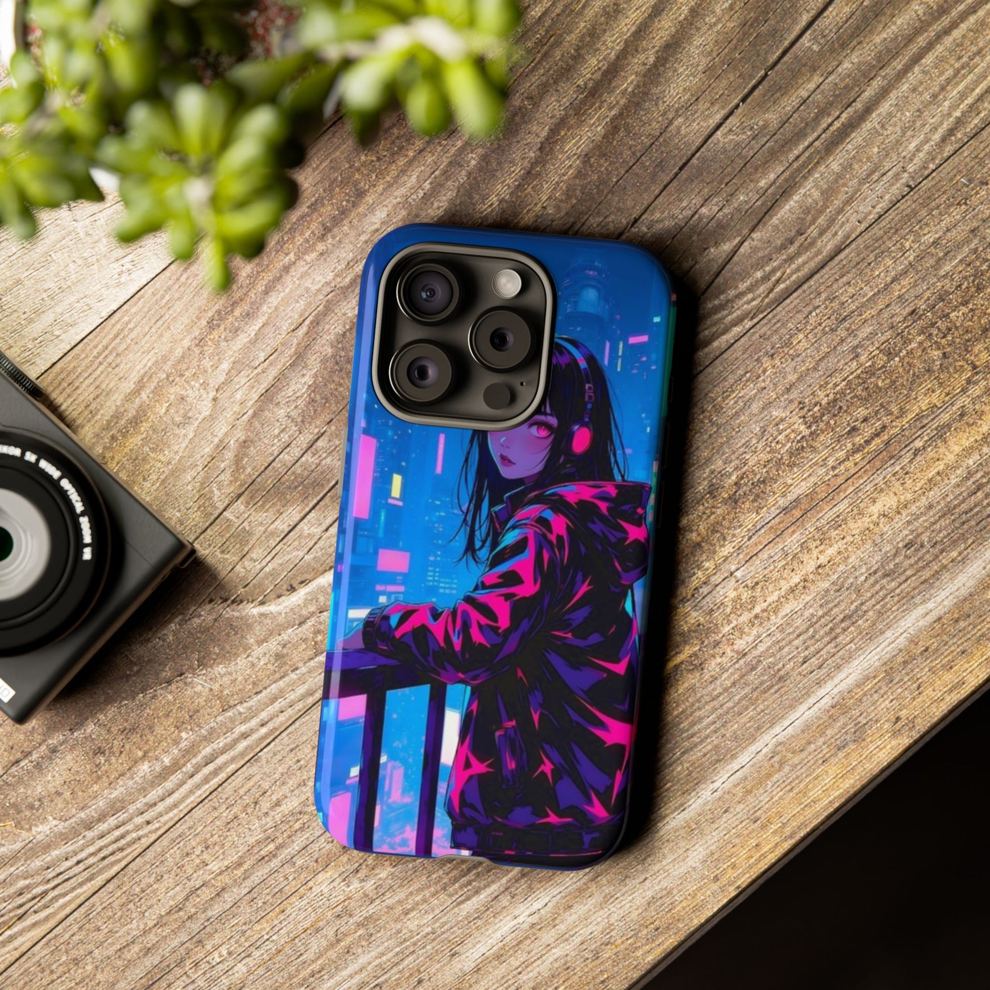 Futuristic Phone Case, Cyberpunk Aesthetic, Tough Phone Cover, Urban Style, Gift for Tech Lovers, Unique Phone Accessories, Streetwear [...]