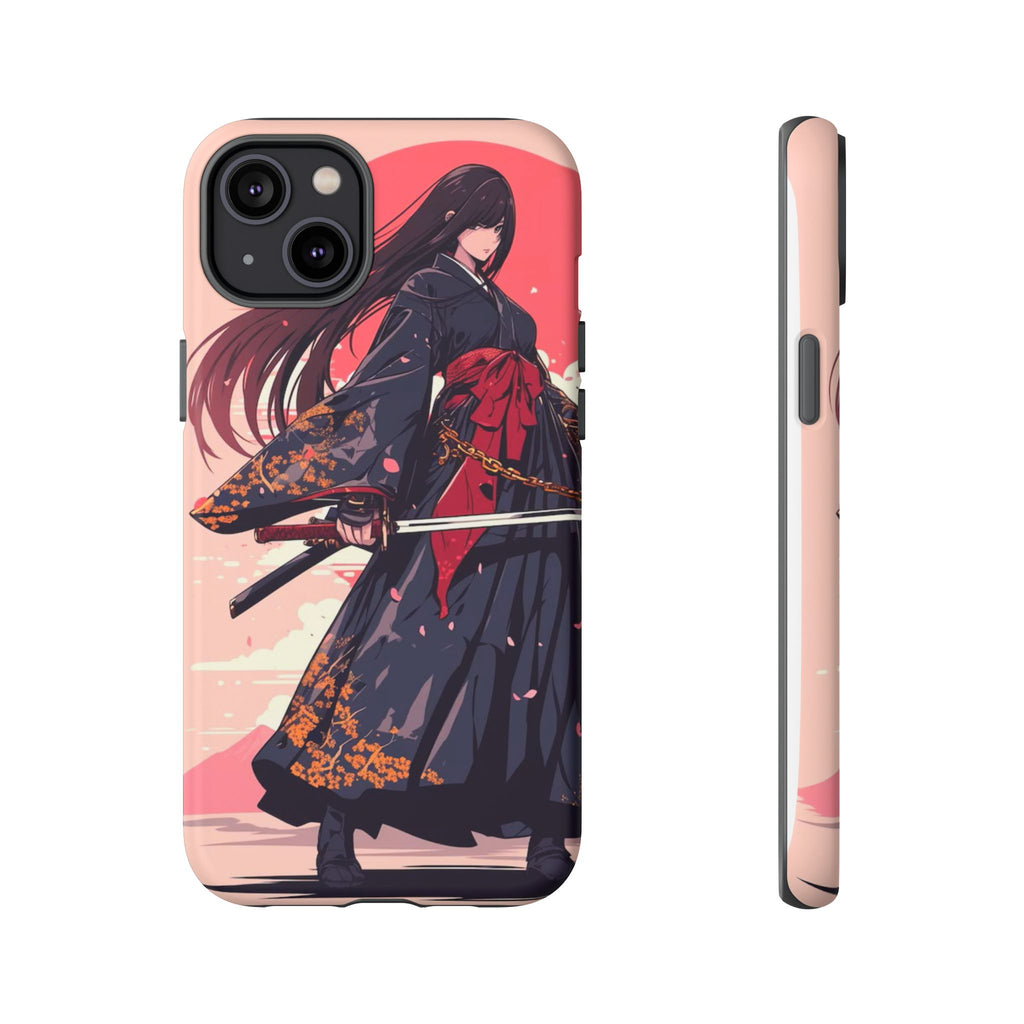 Stylish Phone Case with Warrior Design, Tough Phone Cover for Anime Lovers, Gift for Gamers, Cute Phone Accessories, Unique Tech Gifts