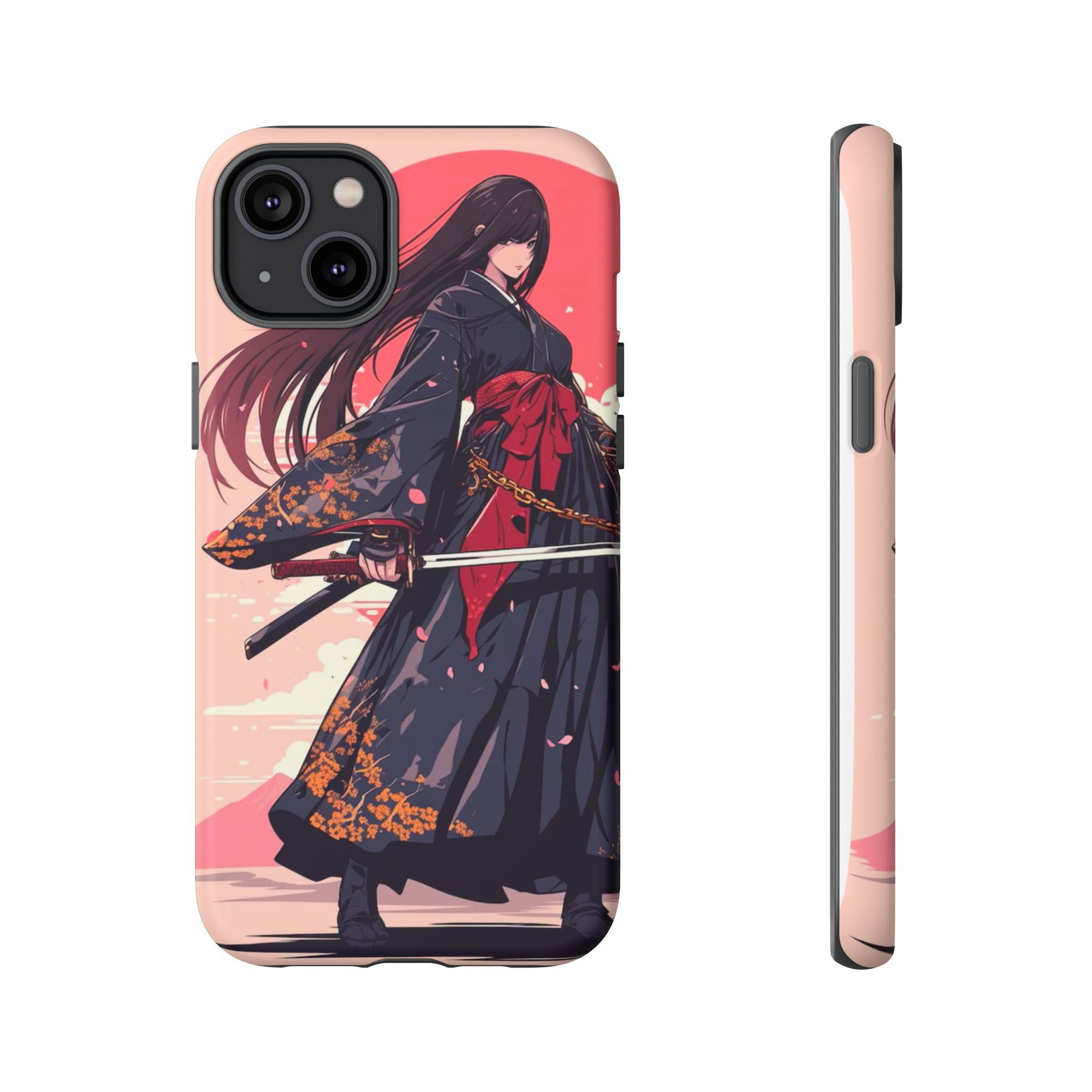 Stylish Phone Case with Warrior Design, Tough Phone Cover for Anime Lovers, Gift for Gamers, Cute Phone Accessories, Unique Tech Gifts