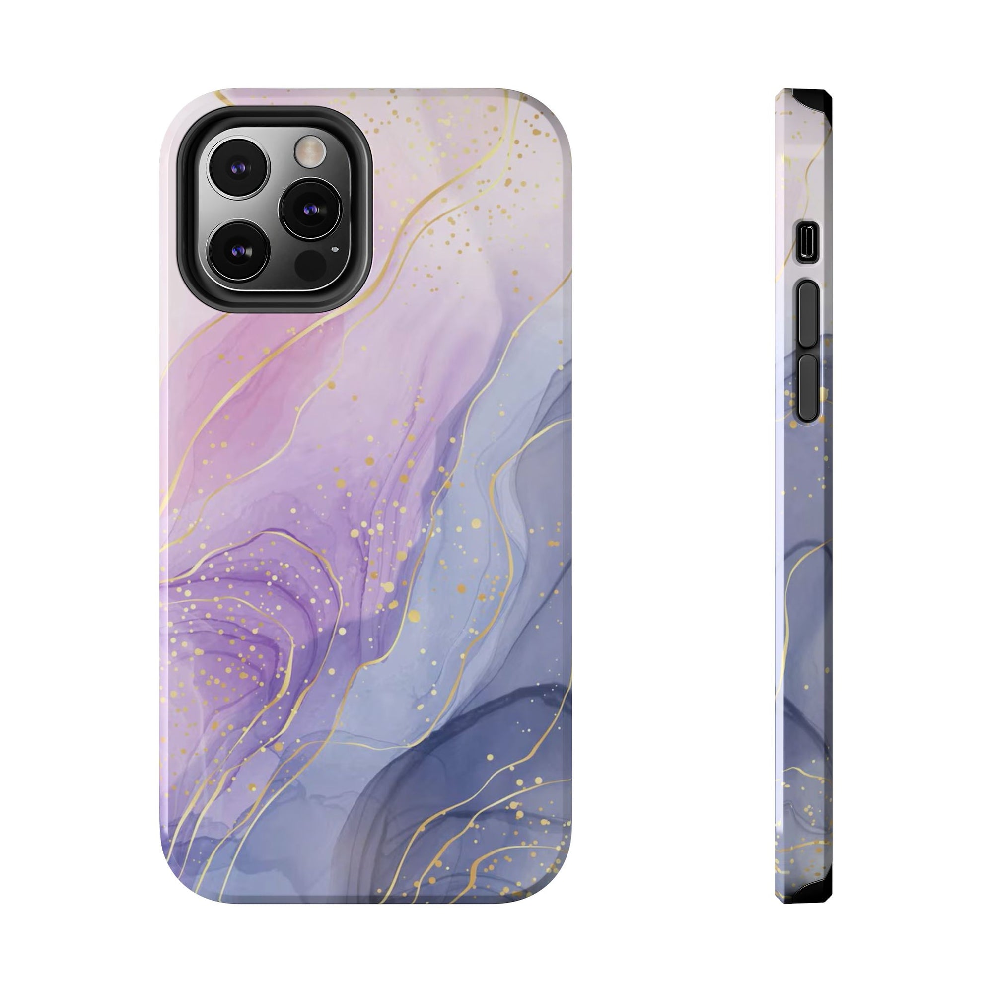 Elegant Abstract Tough Phone Cases for Stylish Protection, Gift for Her, Phone Accessories, Lavender Marble Design, Phone Cover for [...]