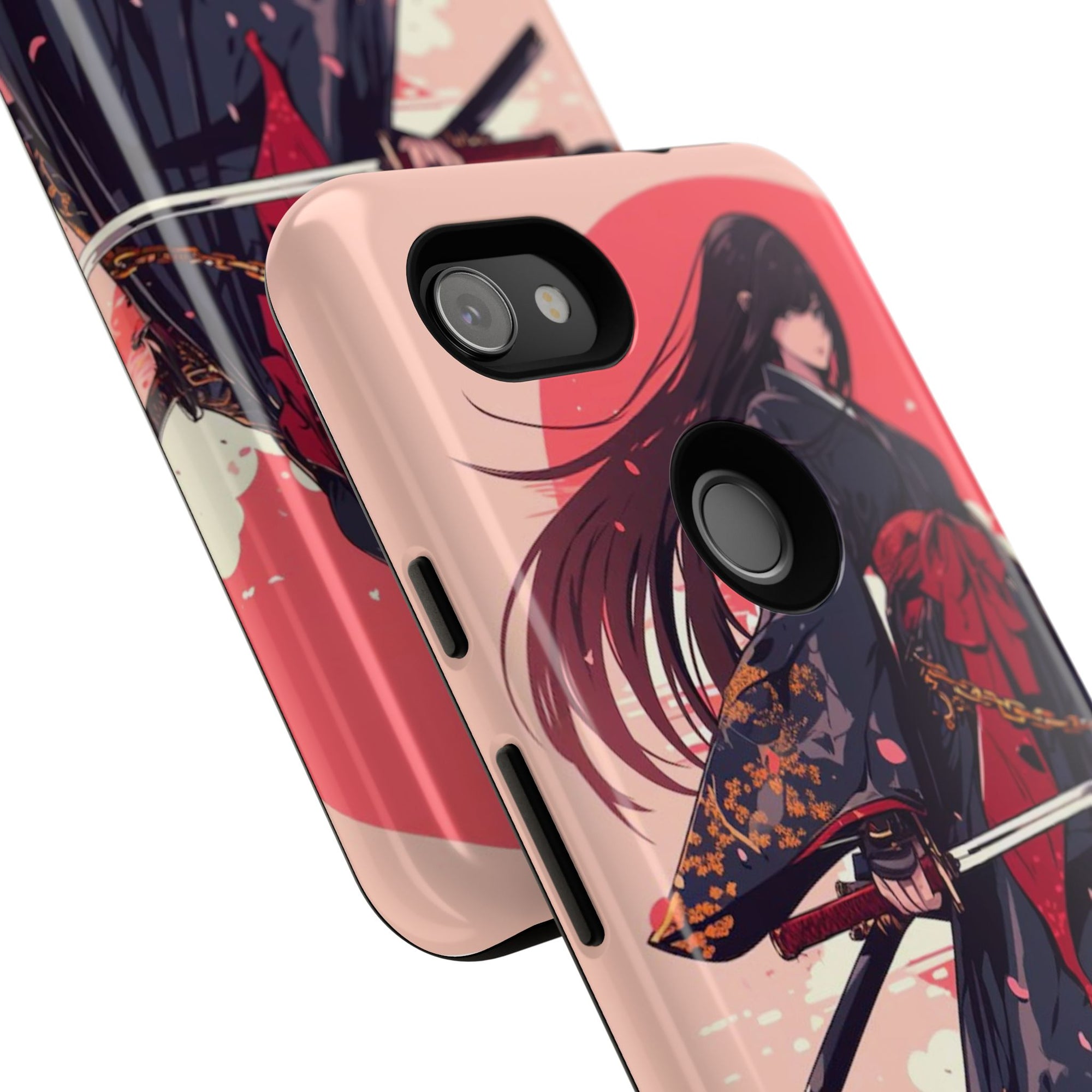 Stylish Phone Case with Warrior Design, Tough Phone Cover for Anime Lovers, Gift for Gamers, Cute Phone Accessories, Unique Tech Gifts