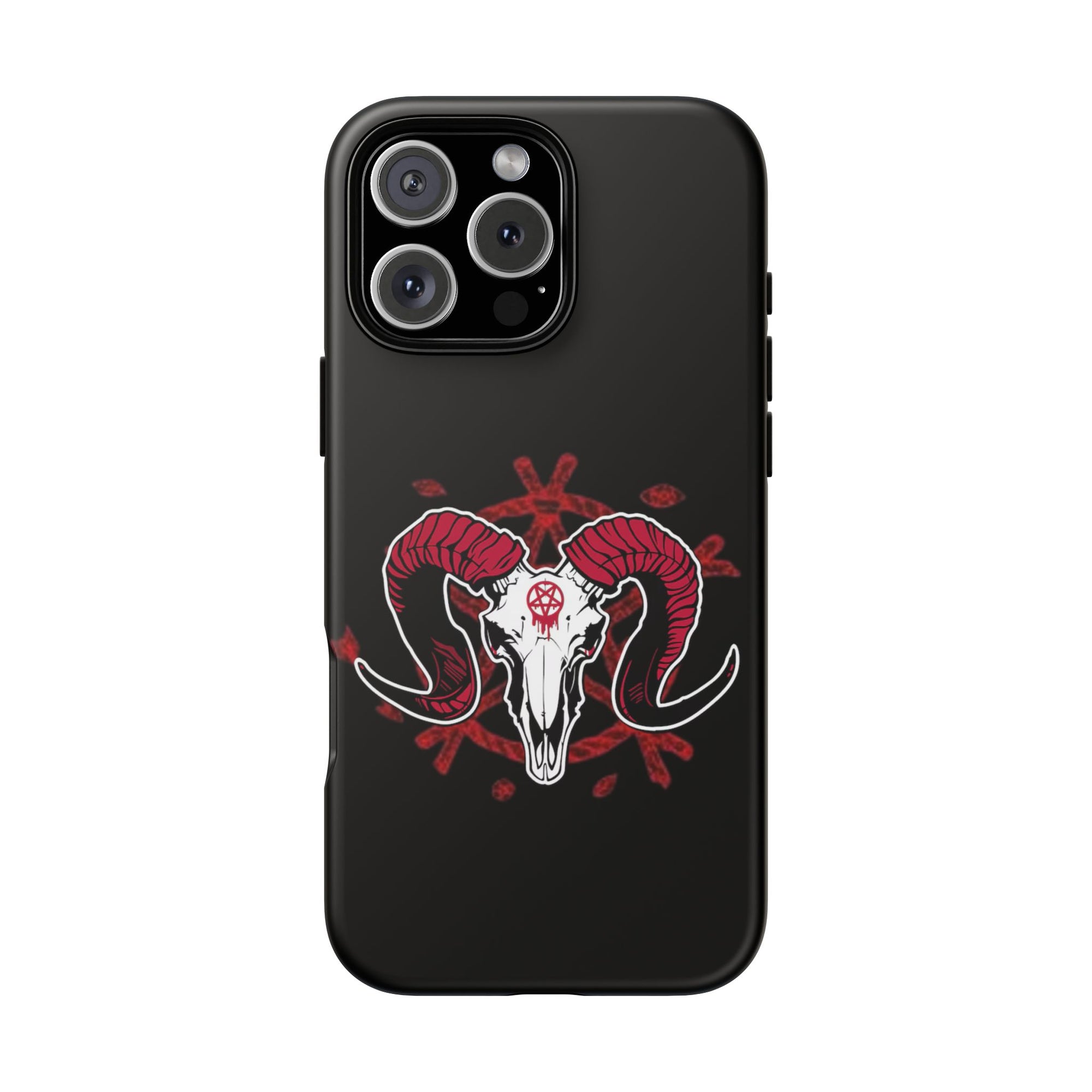 Tough Cases: Dark Aesthetic Phone Case, Gothic Phone Cover, Unique Gift for Him, Occult Design, Animal Skull Artwork, Halloween Decor