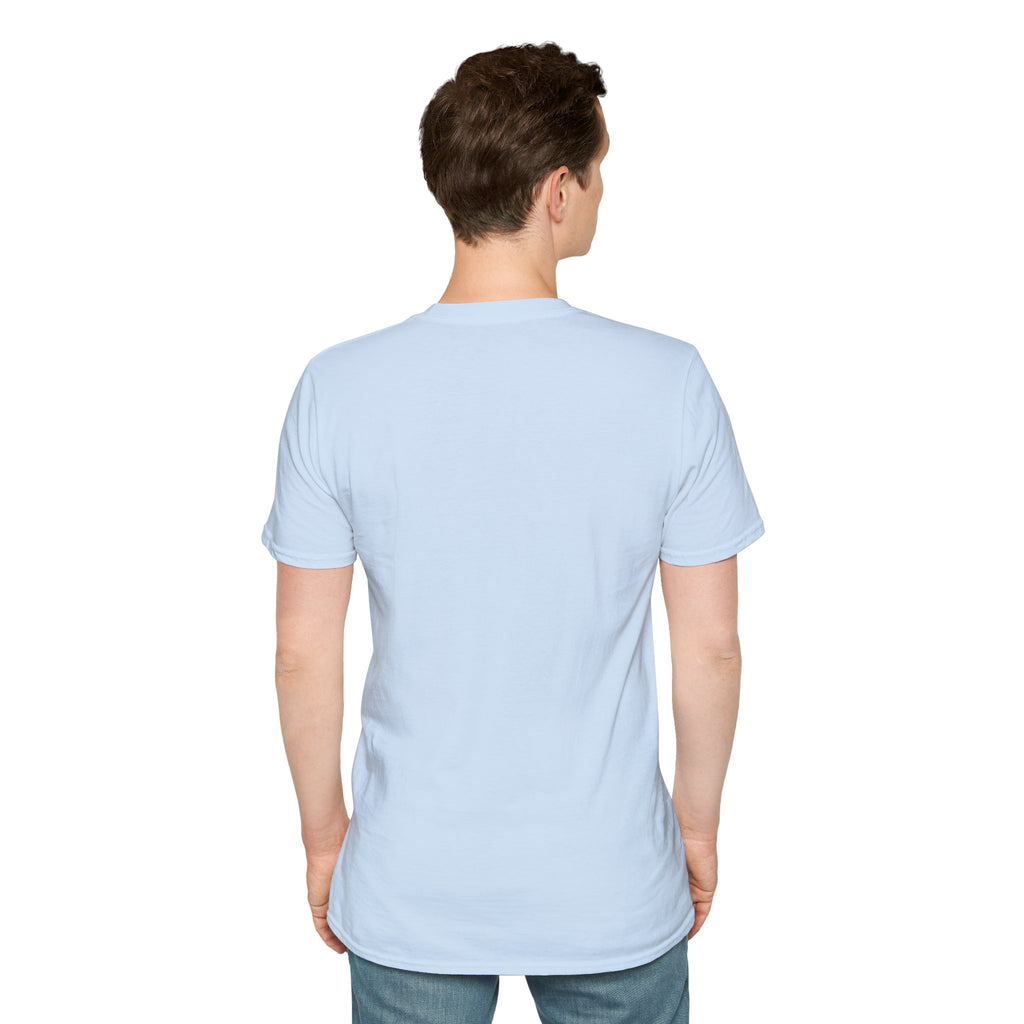 Mountain Landscape Unisex Softstyle T-Shirt | Nature Lover Gift, Outdoor Adventure Tee, Relaxed Fit, Casual Wear, Camping Shirt
