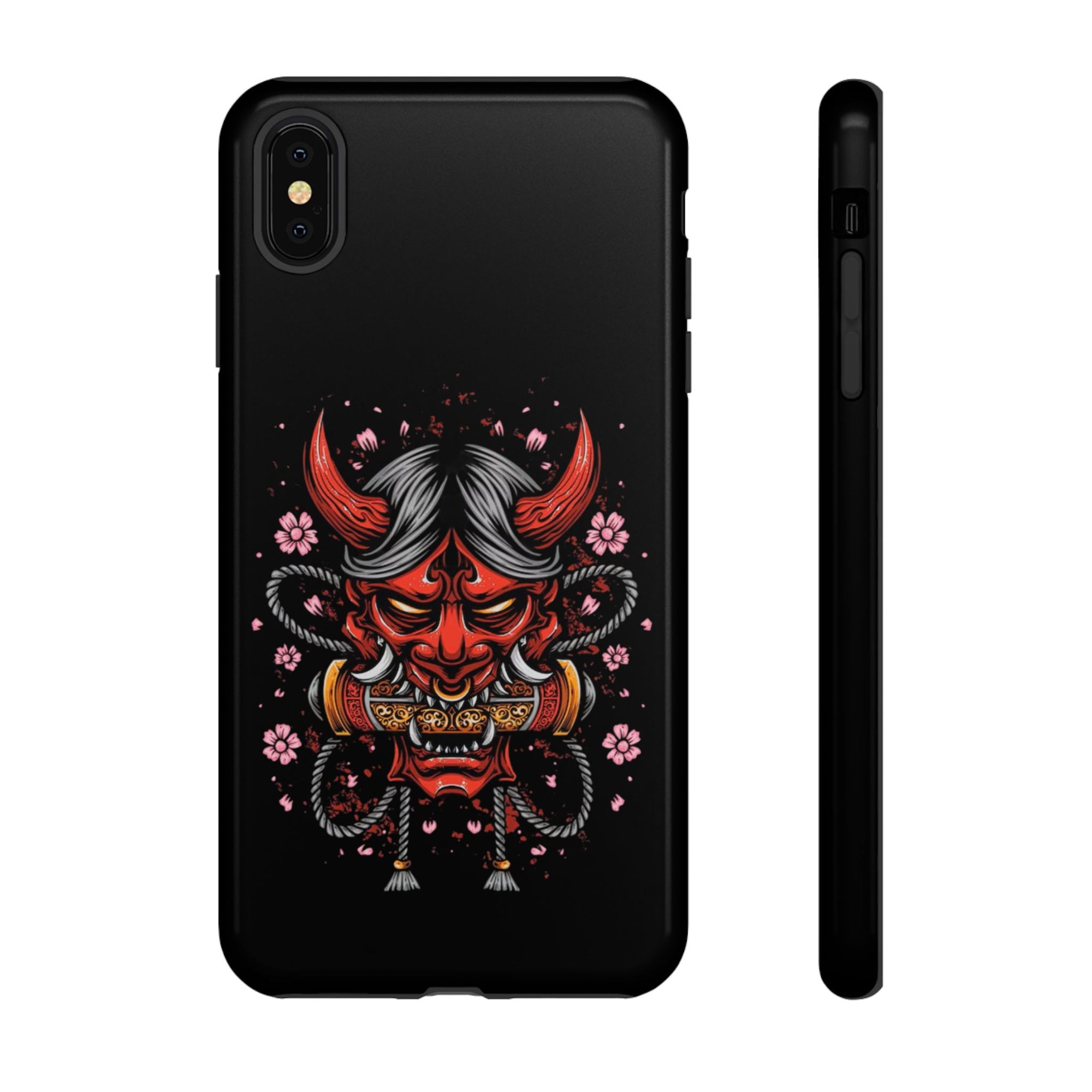 Tough Cases: Fierce Demon Phone Case, Edgy Phone Cover, Protect Your Device, Gift for Anime Fans, Unique Artwork Case