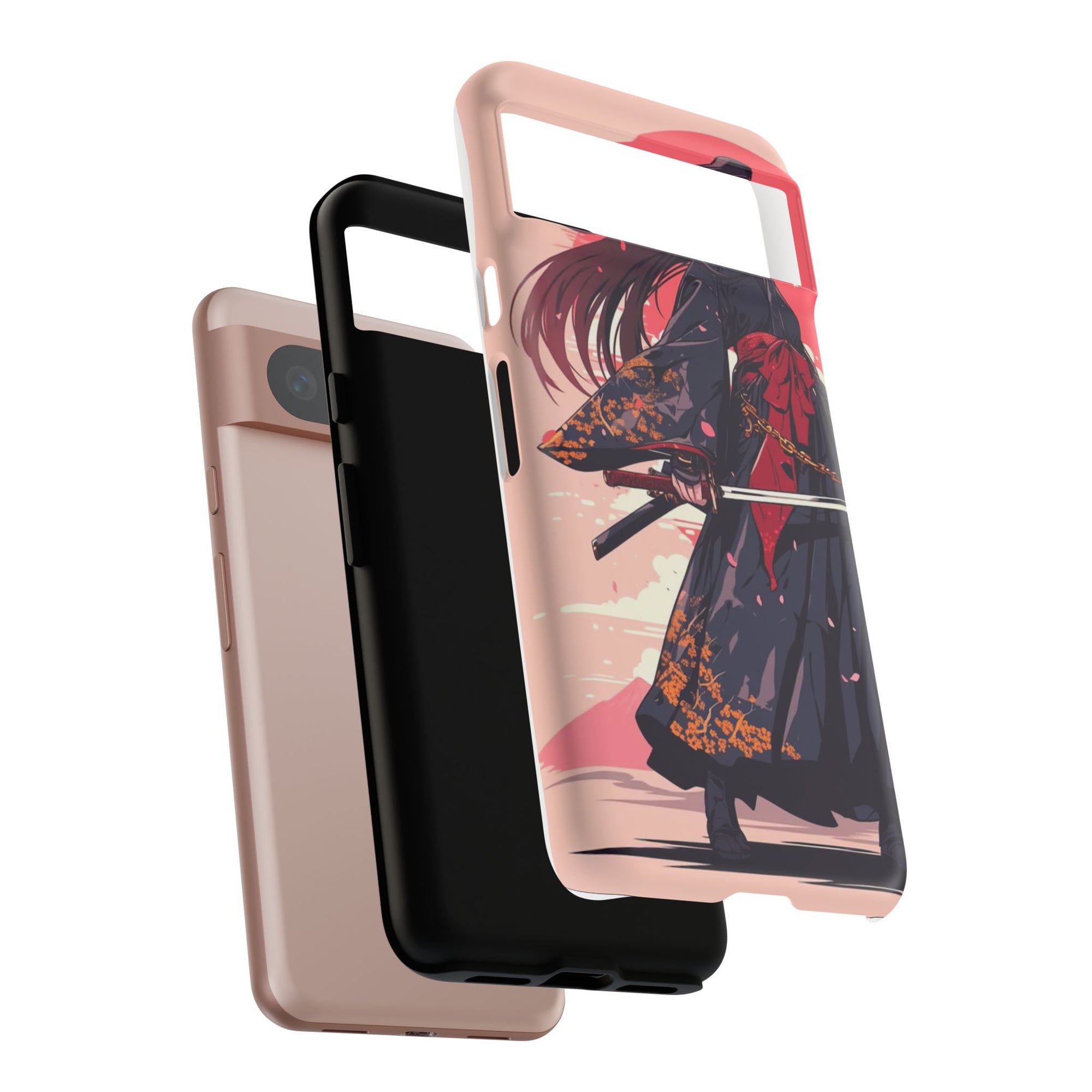 Stylish Phone Case with Warrior Design, Tough Phone Cover for Anime Lovers, Gift for Gamers, Cute Phone Accessories, Unique Tech Gifts