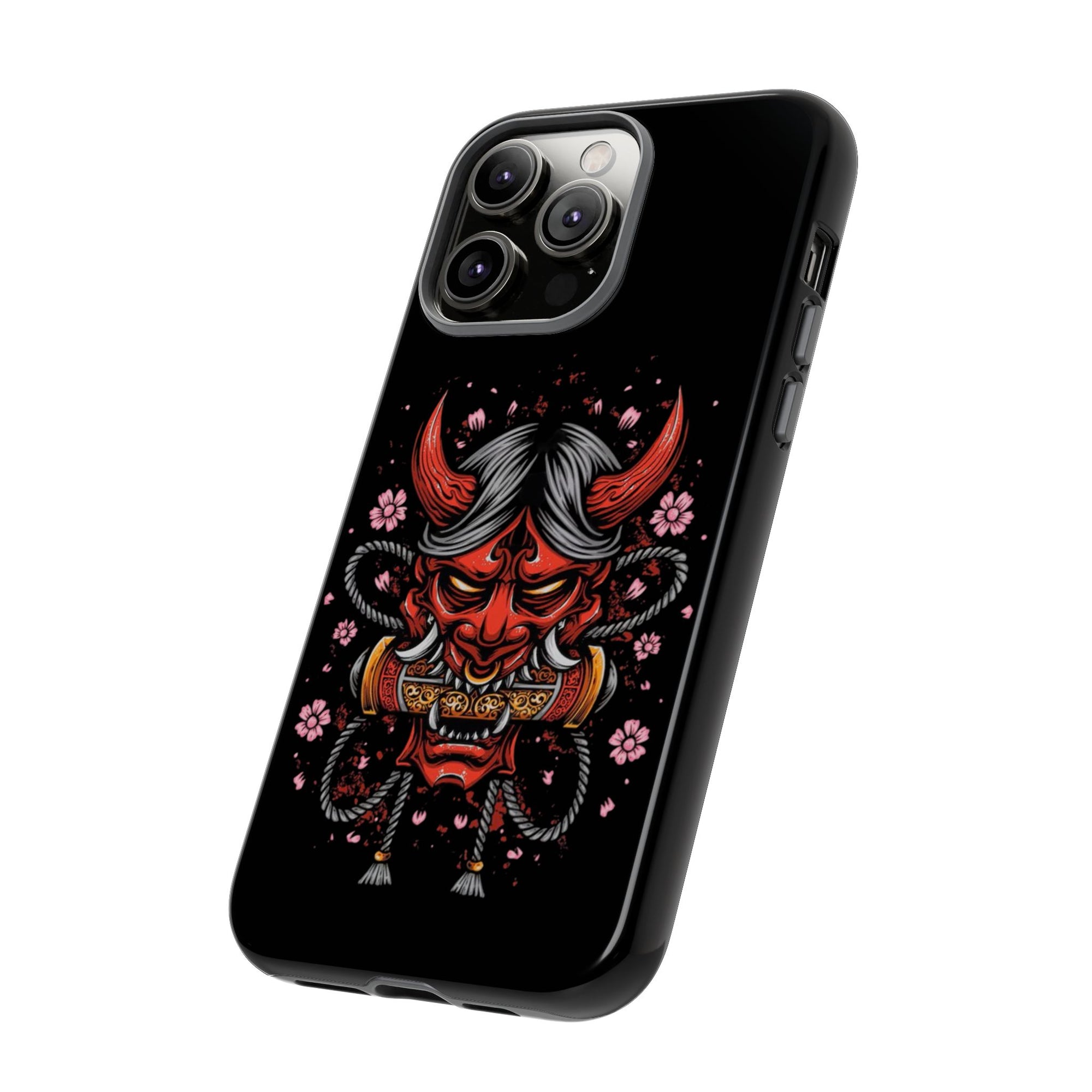 Tough Cases: Fierce Demon Phone Case, Edgy Phone Cover, Protect Your Device, Gift for Anime Fans, Unique Artwork Case