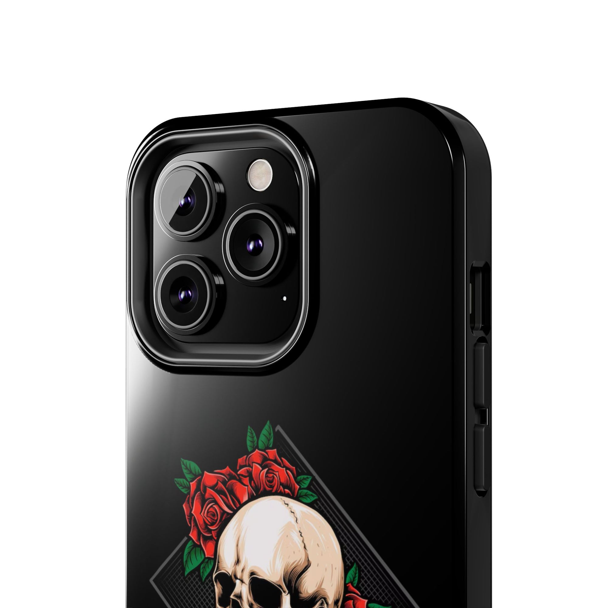 Tough Phone Cases with Skull and Roses Design | Edgy Protection, iPhone & Android Covers, Gothic Gifts, Unique Phone Accessories