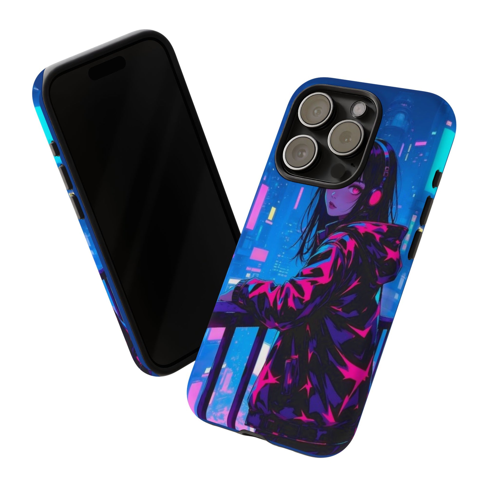 Futuristic Phone Case, Cyberpunk Aesthetic, Tough Phone Cover, Urban Style, Gift for Tech Lovers, Unique Phone Accessories, Streetwear [...]