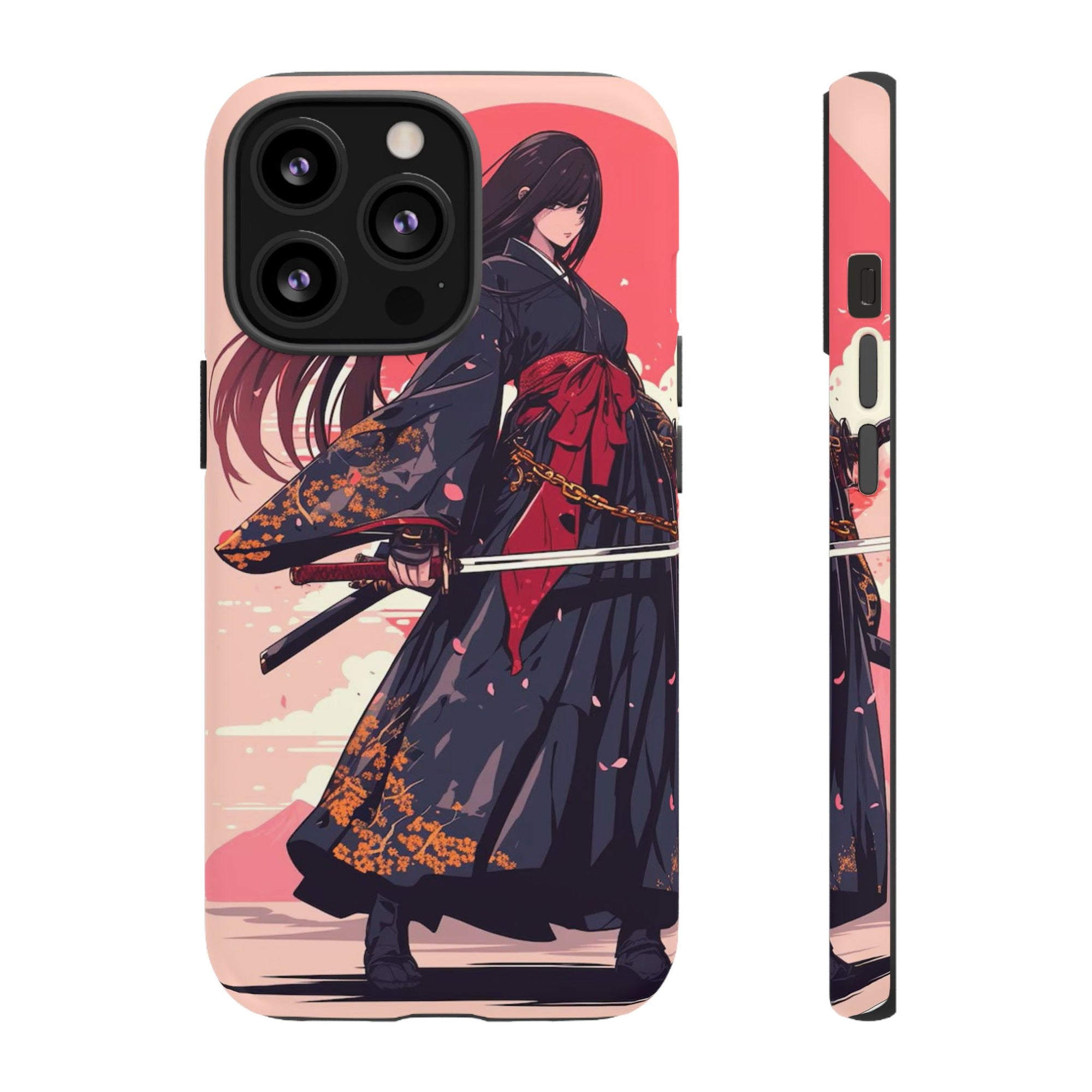 Stylish Phone Case with Warrior Design, Tough Phone Cover for Anime Lovers, Gift for Gamers, Cute Phone Accessories, Unique Tech Gifts