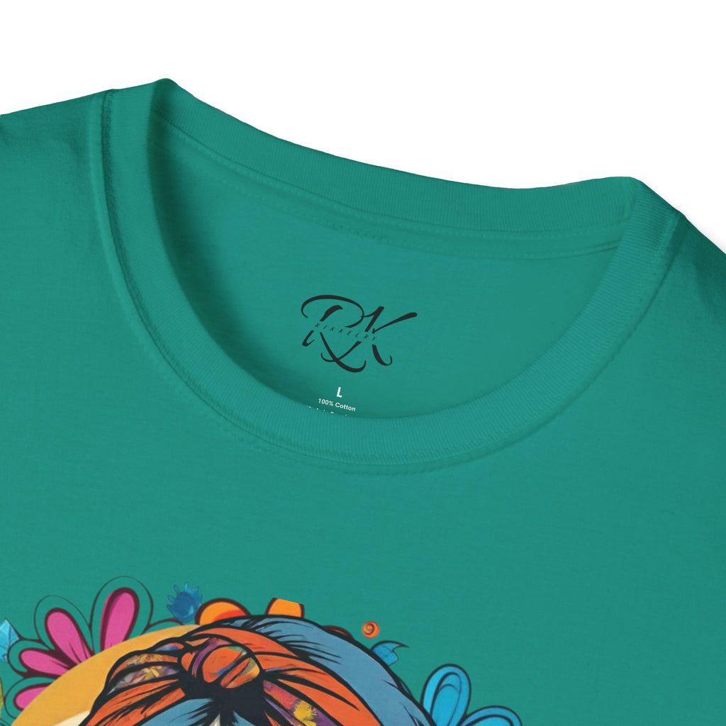 Bohemian Floral T-Shirt, Hippie Shirt, Peace Sign Tee, Gift for Festival Lovers, Artistic Apparel, Unisex Graphic Tee