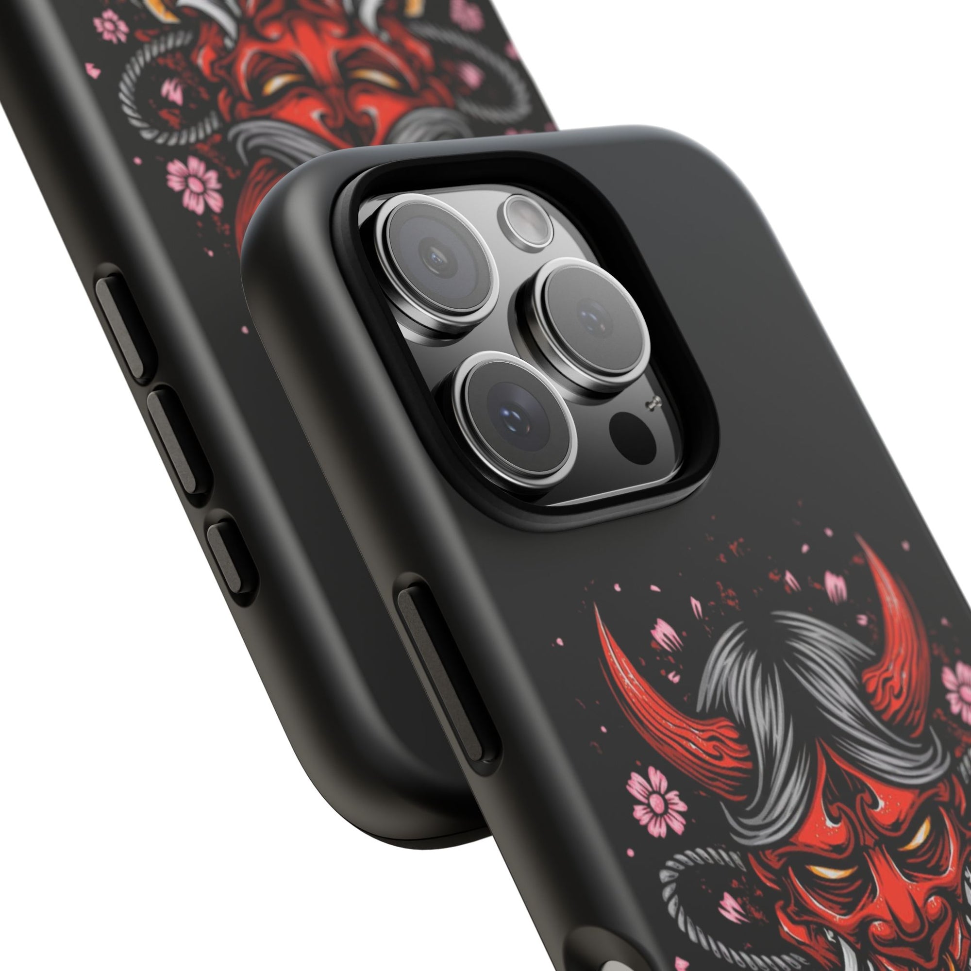 Tough Cases: Fierce Demon Phone Case, Edgy Phone Cover, Protect Your Device, Gift for Anime Fans, Unique Artwork Case