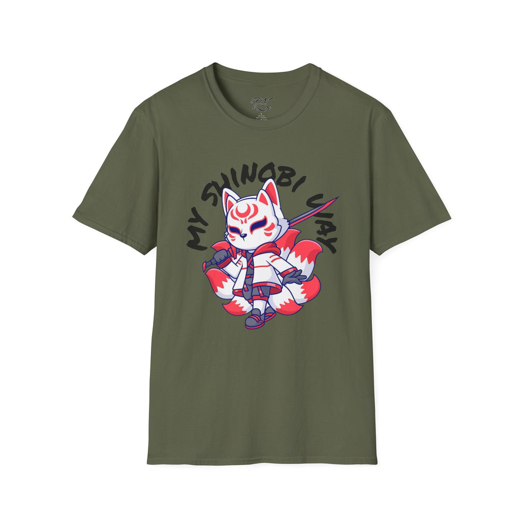 Unisex Anime T-Shirt - 'My Shinobi Pal' Graphic Tee, Comfortable Streetwear, Gift for Anime Lovers, Casual Wear, Stylish Outfit