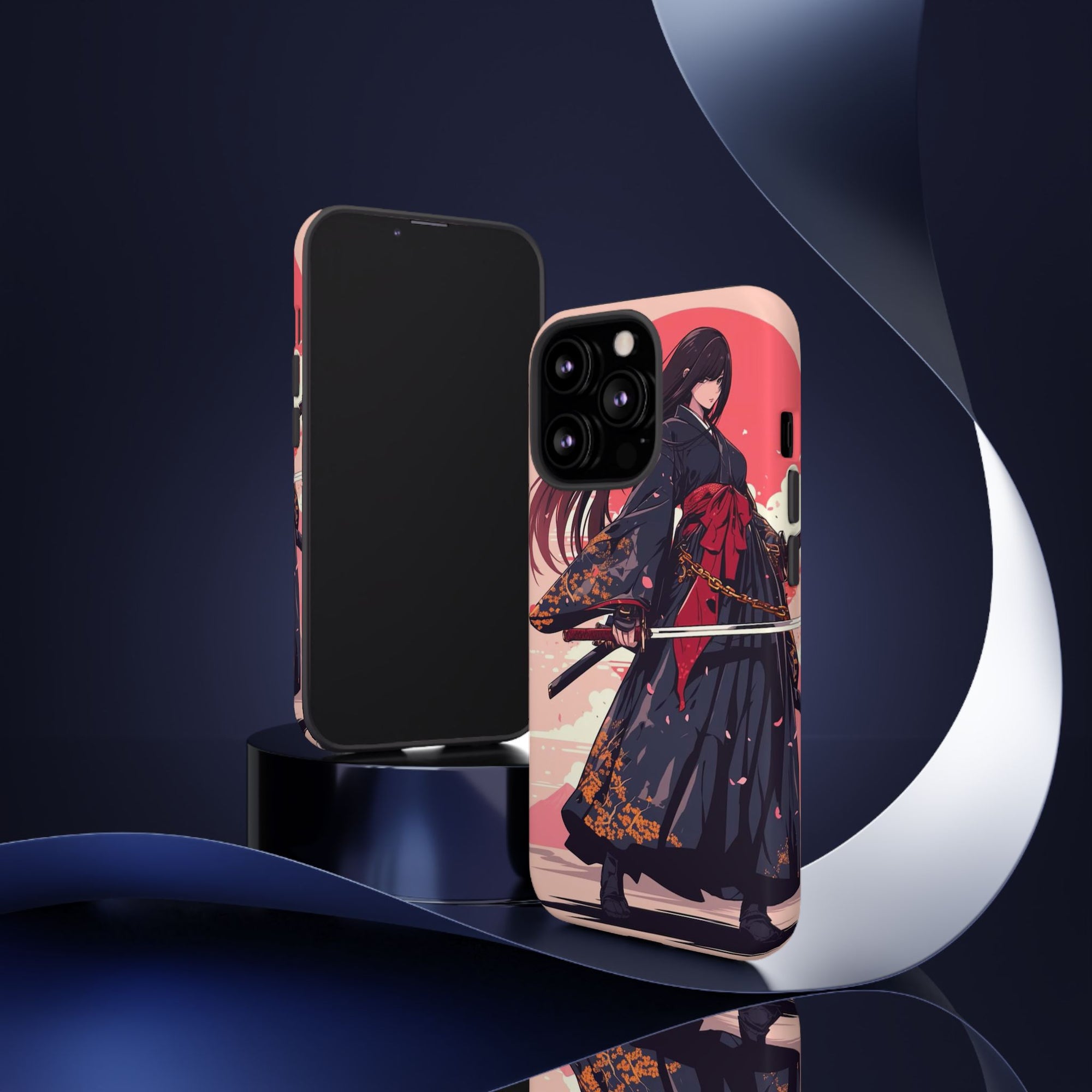 Stylish Phone Case with Warrior Design, Tough Phone Cover for Anime Lovers, Gift for Gamers, Cute Phone Accessories, Unique Tech Gifts